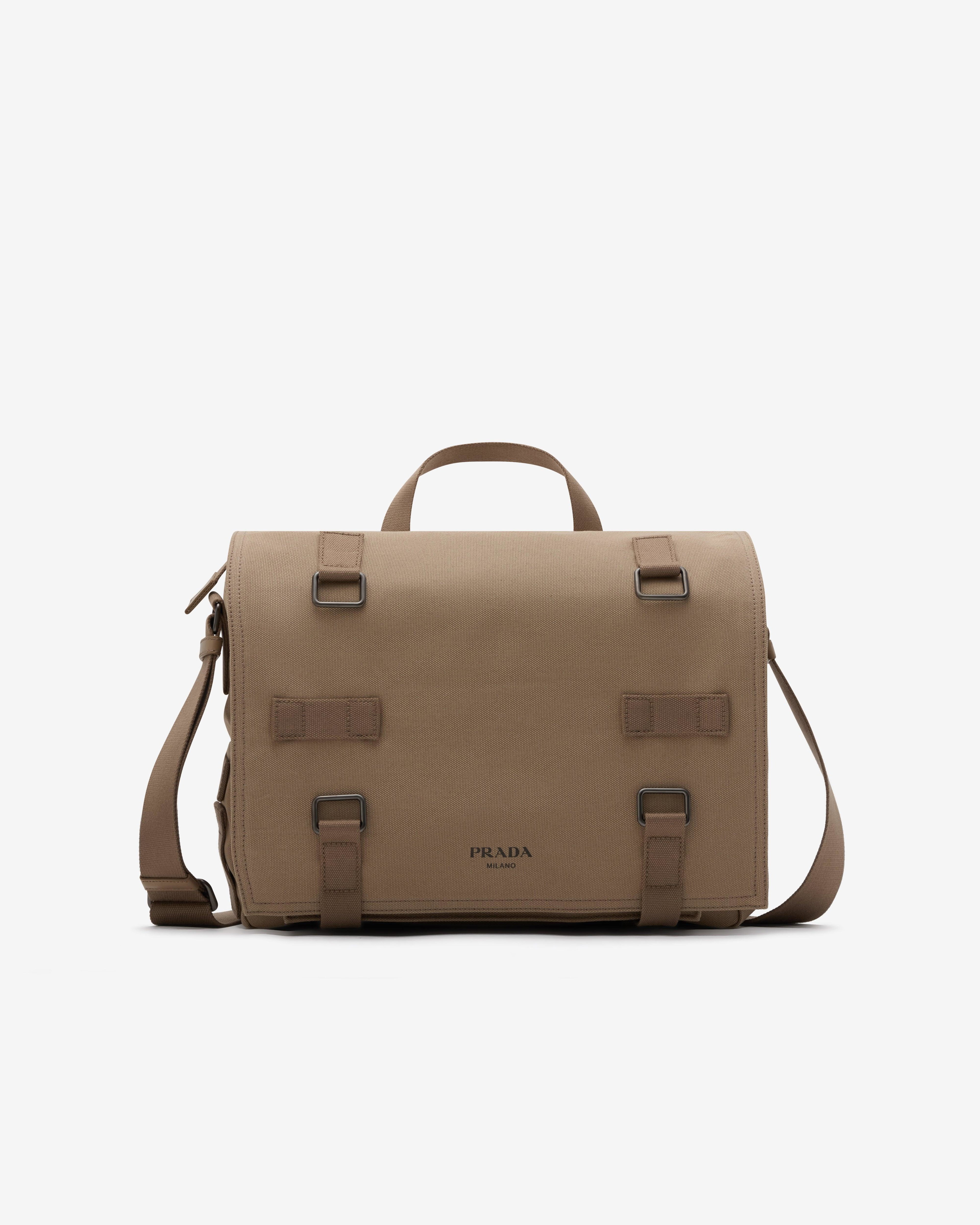 Prada - Men's Canvas Shoulder Bag - (Desert Beige) by PRADA