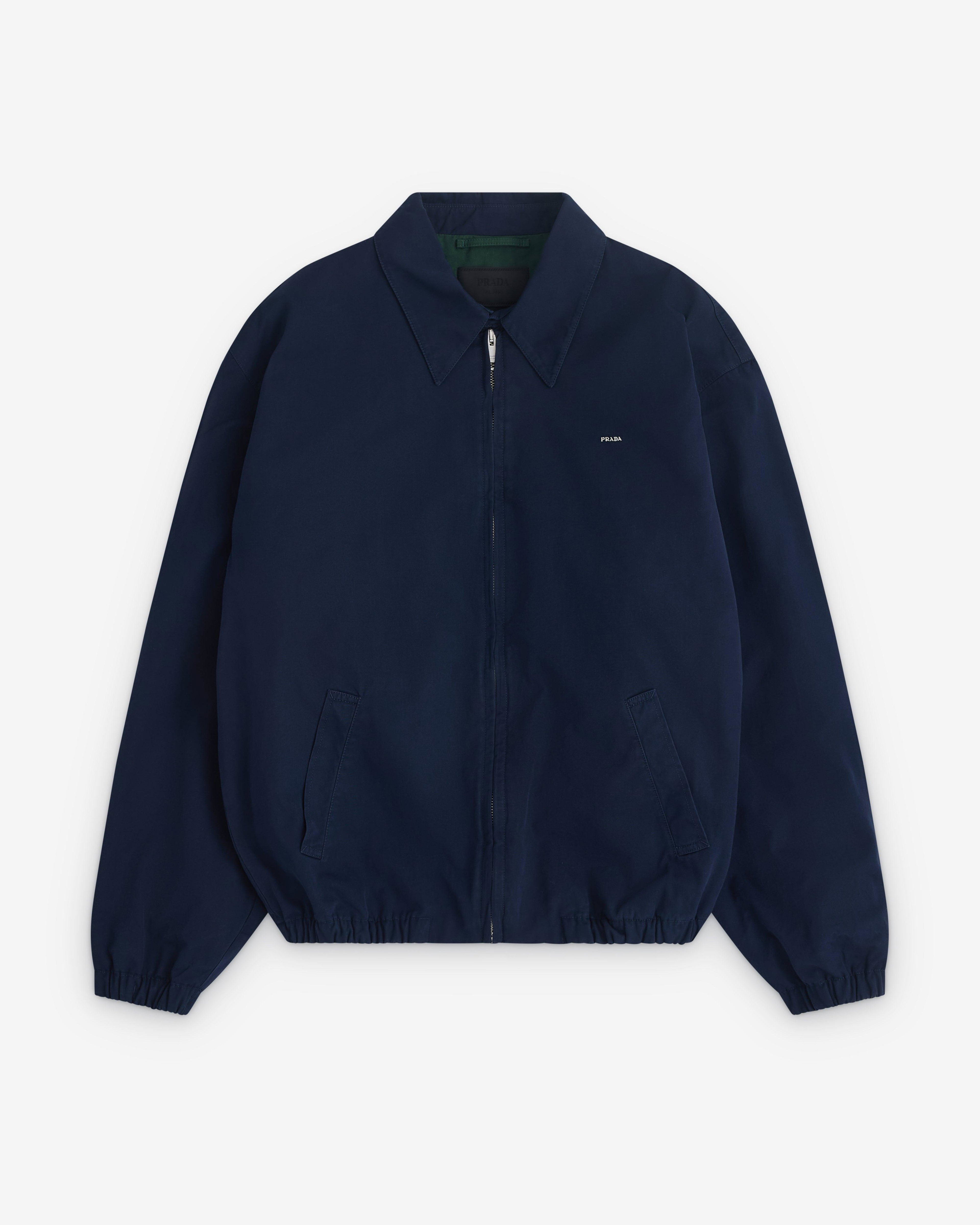 Prada - Men’s Cotton Jacket - (Blue/Billiard Green) by PRADA