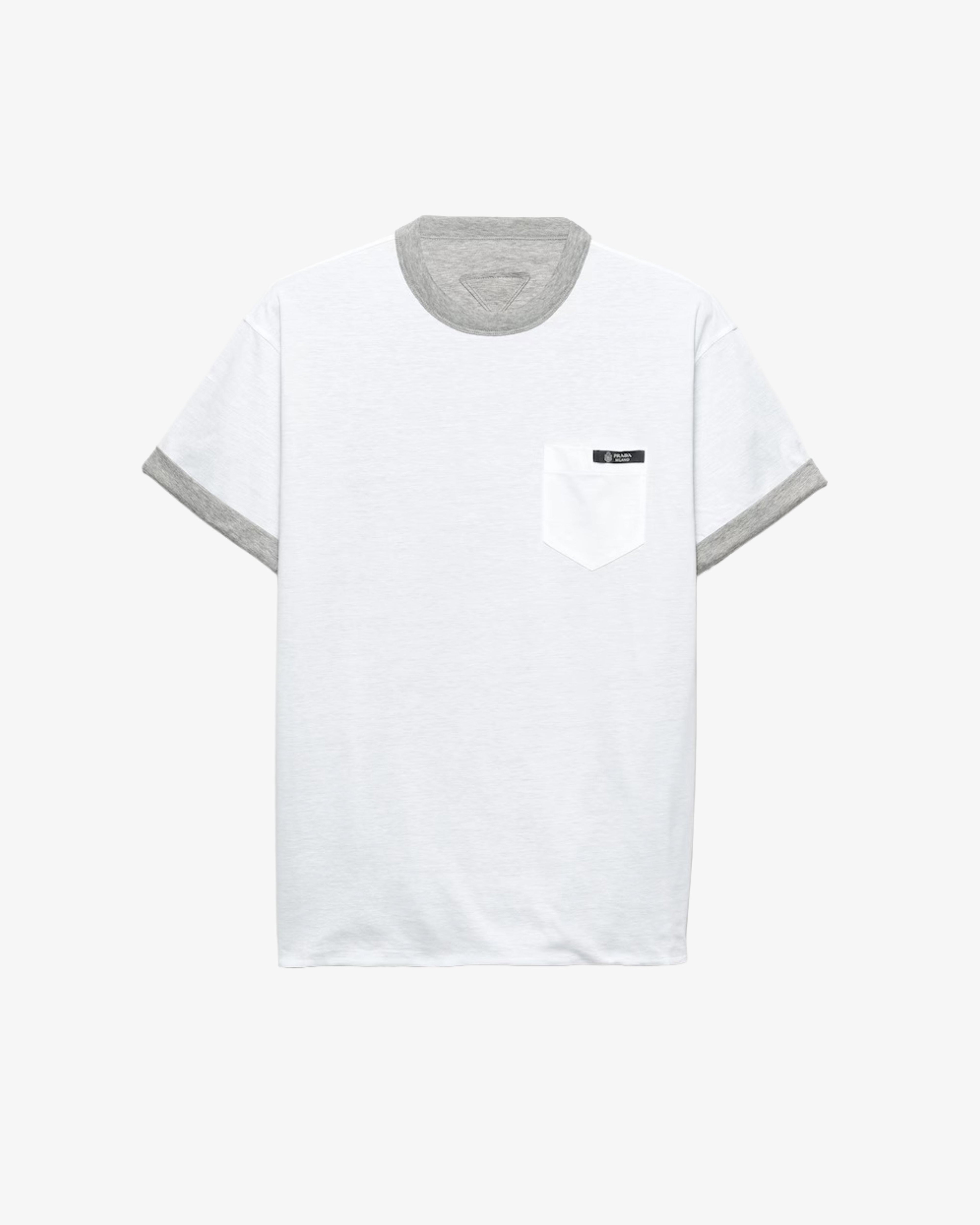 Prada - Men's Cotton T-Shirt - (Grey) by PRADA