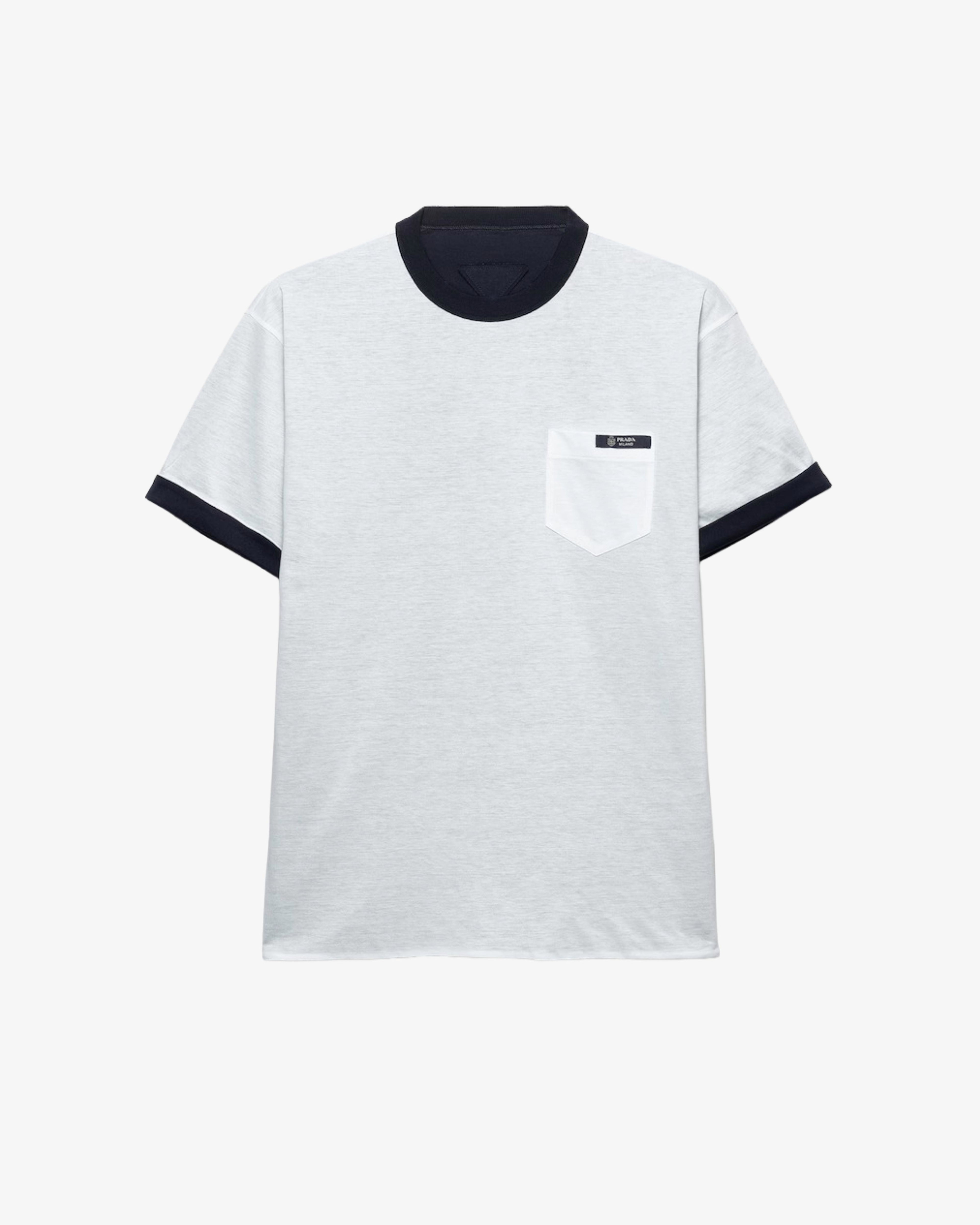 Prada - Men's Cotton T-Shirt - (Navy) by PRADA