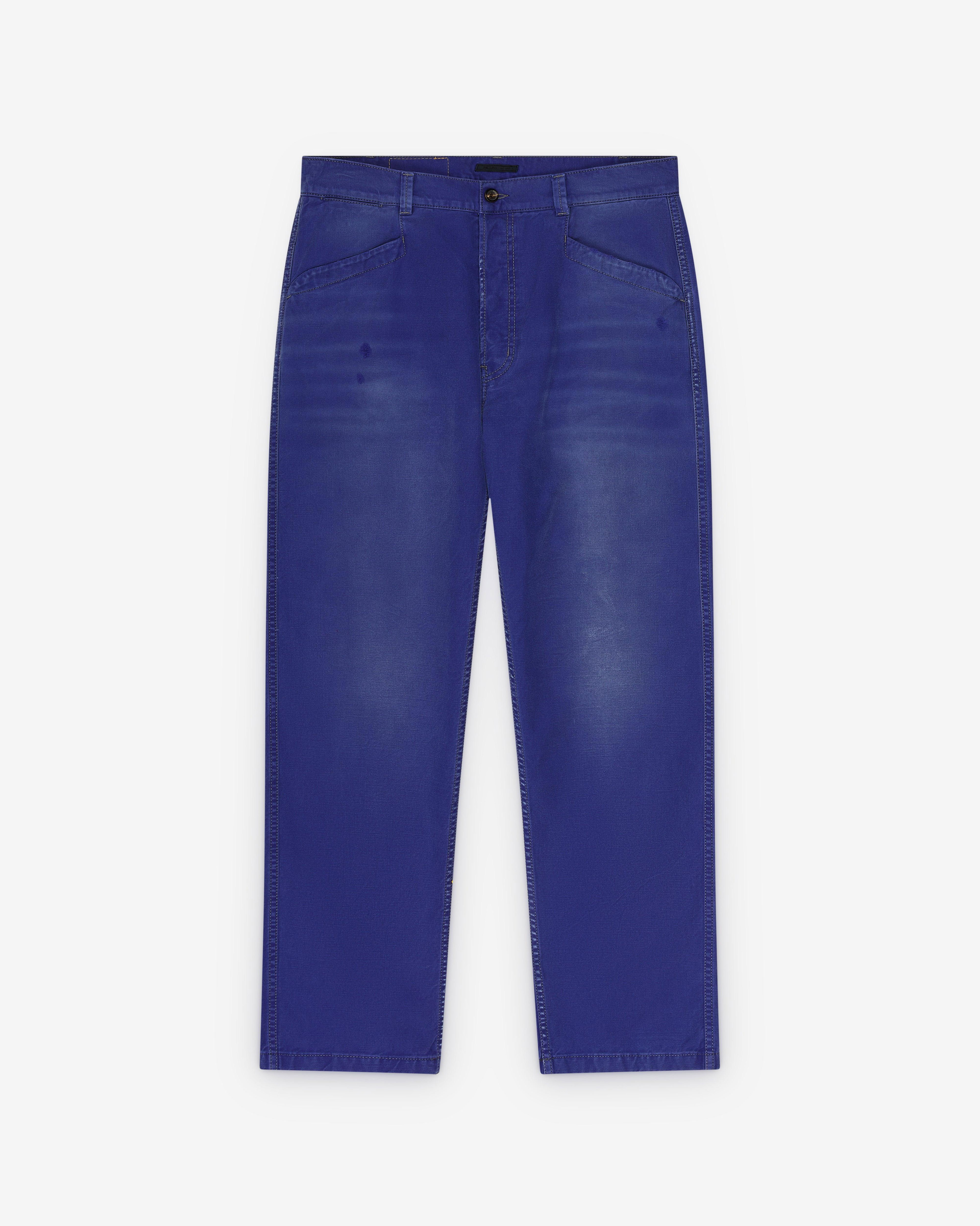 Prada - Men's Cotton Twill Pants - (Indigo) by PRADA
