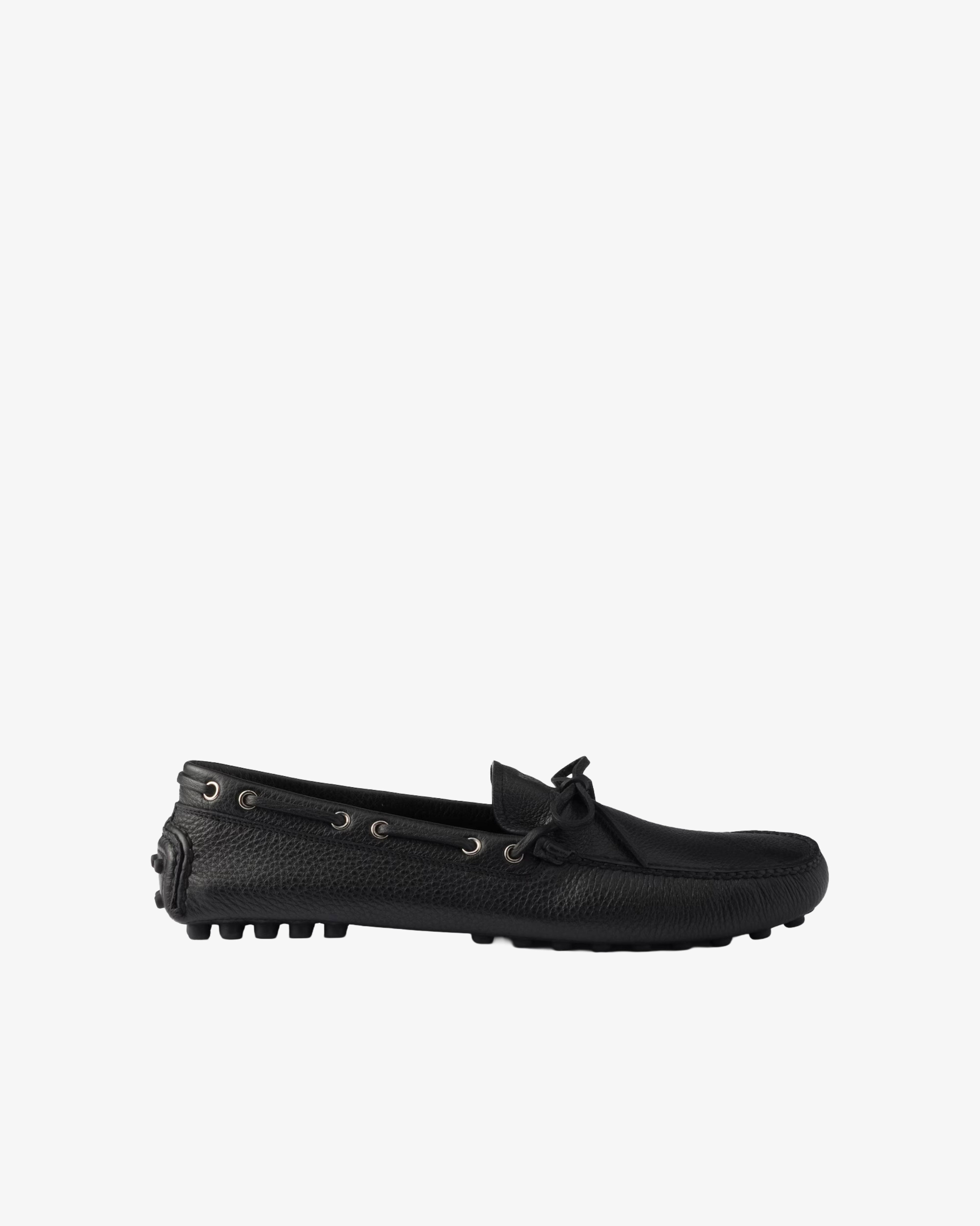 Prada - Men's Daino Loafer - (Black F0002) by PRADA