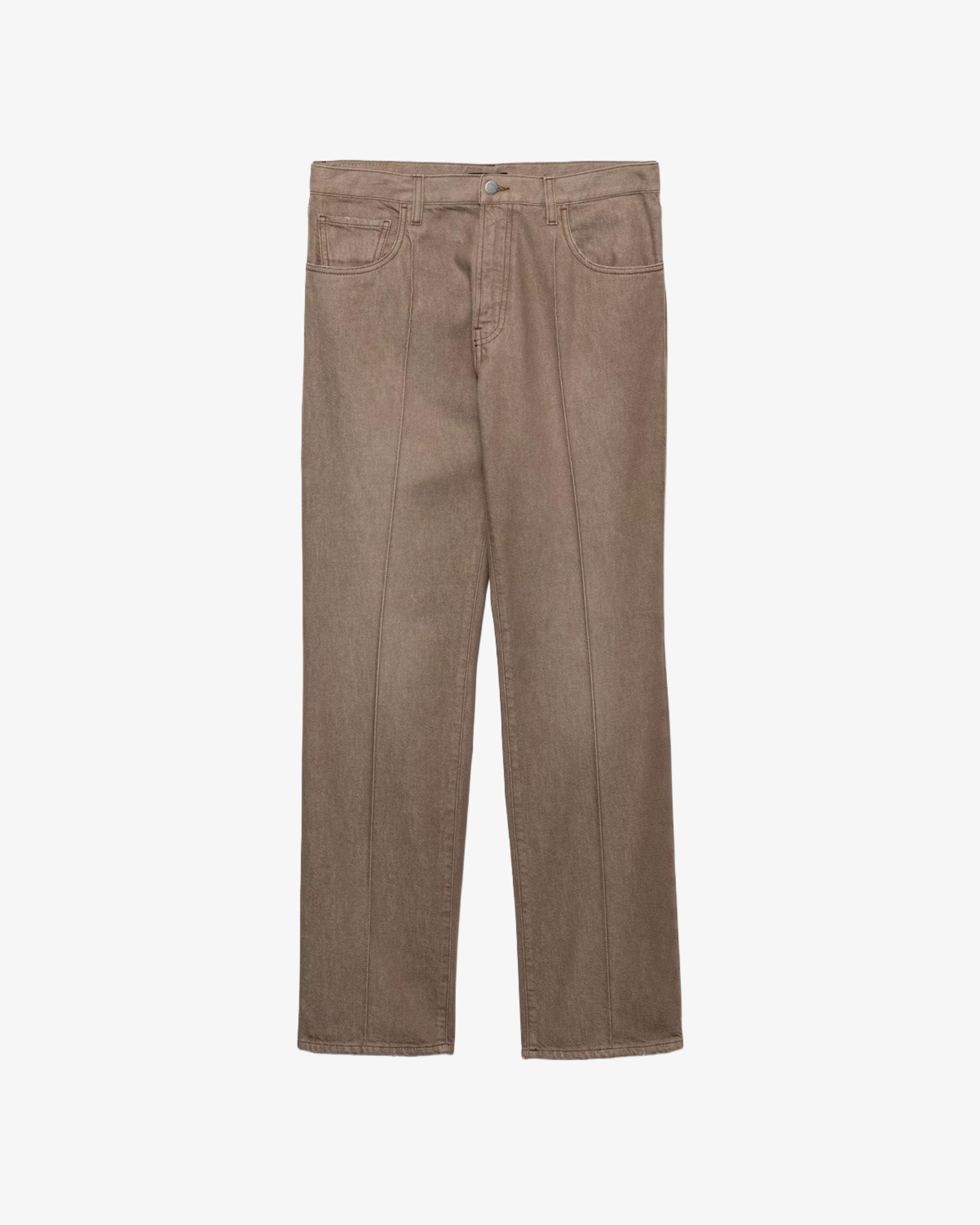 Prada - Men's Denim Old Pants - (Brown) by PRADA