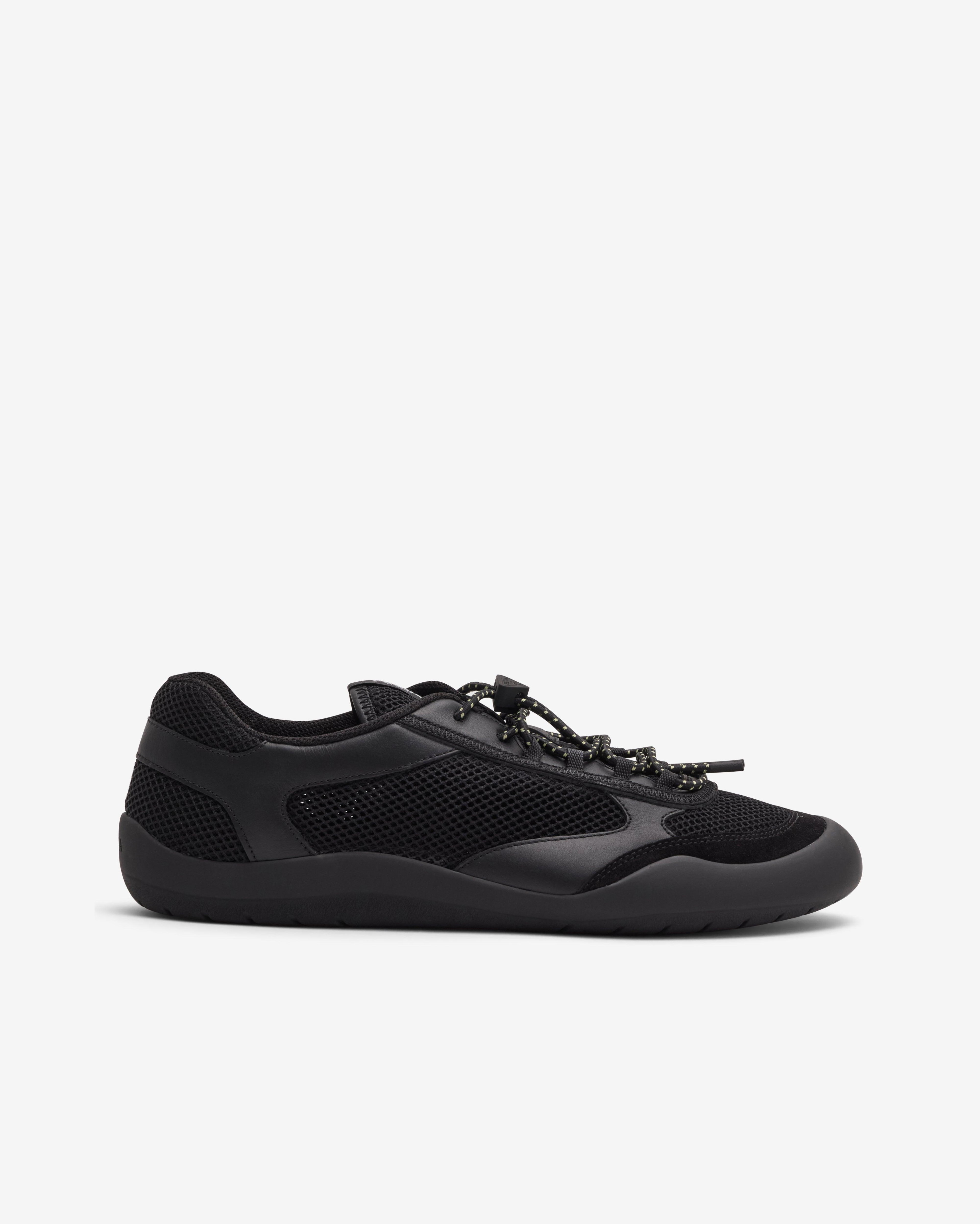 Prada  - Men's Mesh Fabric Sneakers - (Black) by PRADA
