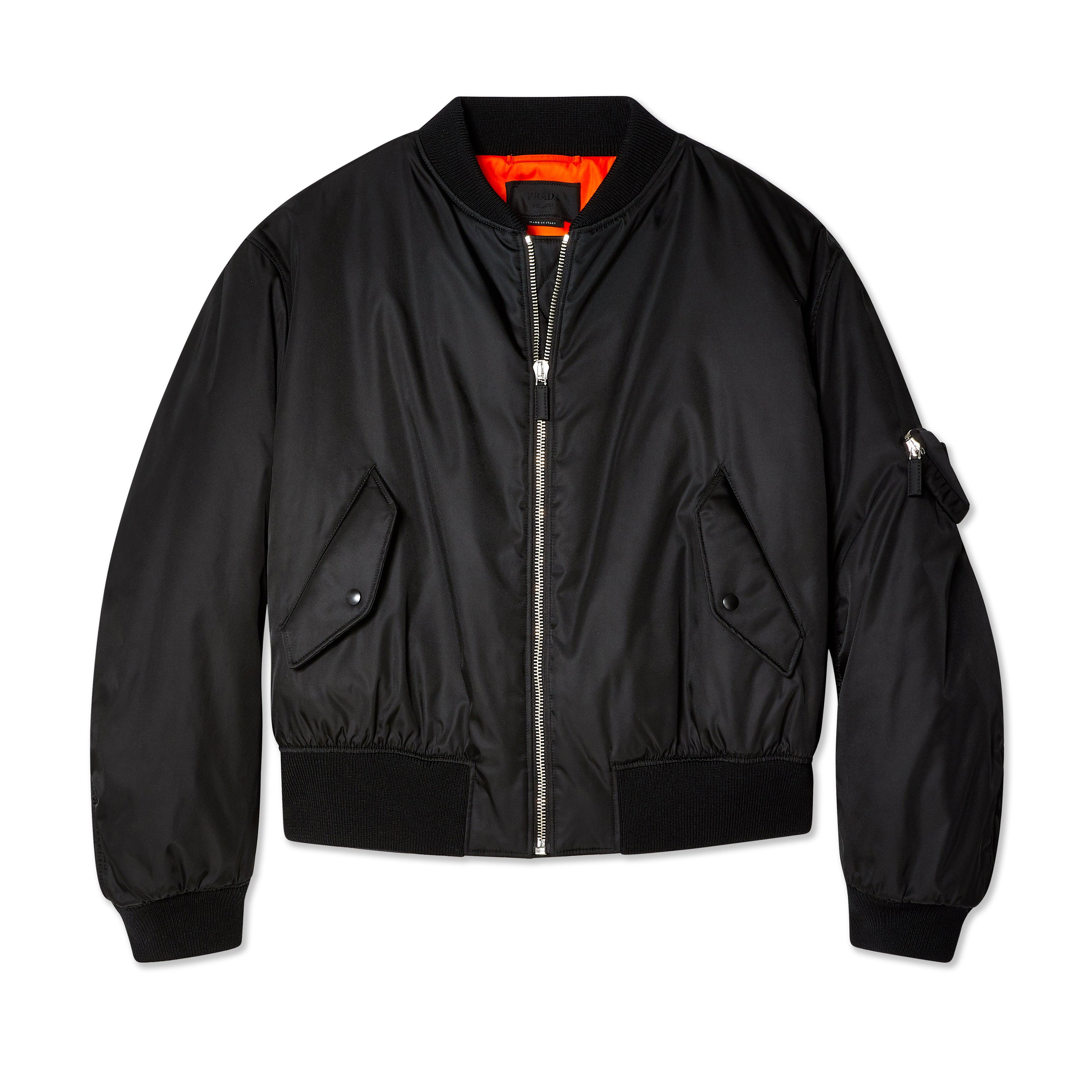 Prada - Men's Re-Nylon Bomber Jacket - (Black) by PRADA