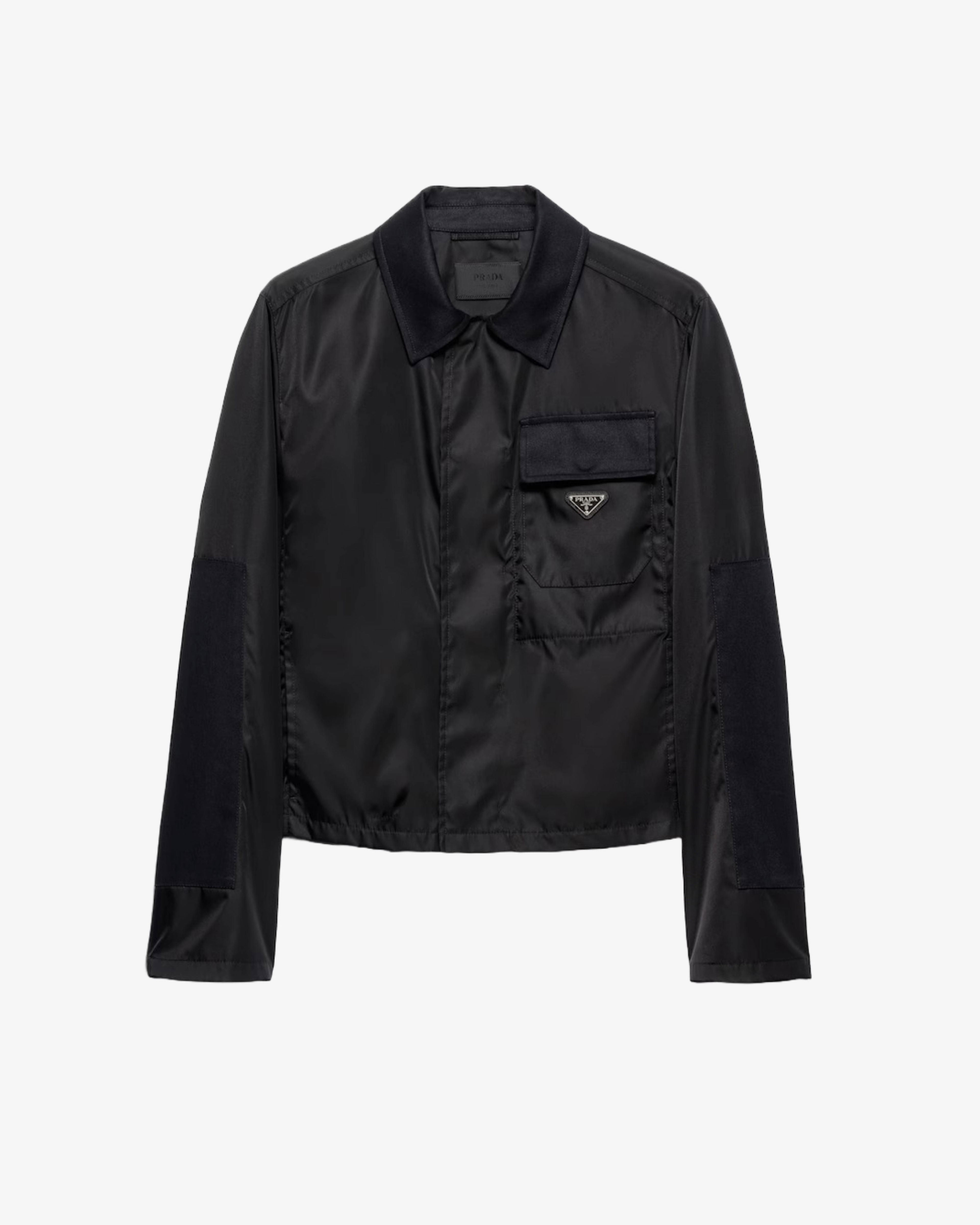 Prada - Men's Re-Nylon+Drill Jacket - (Black F0002) by PRADA