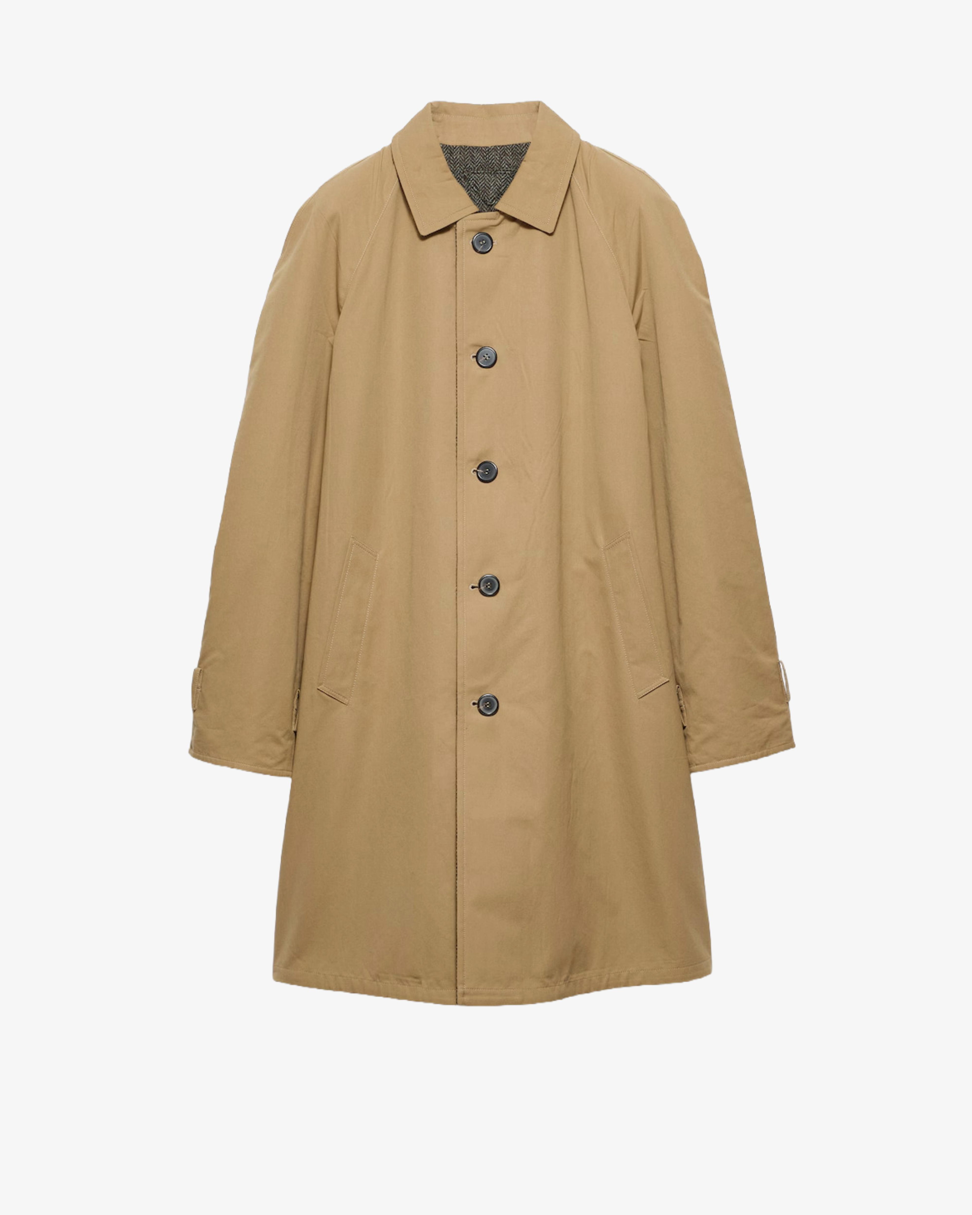 Prada - Men's Reversible Trench Popeline And Wool - (Beige) by PRADA