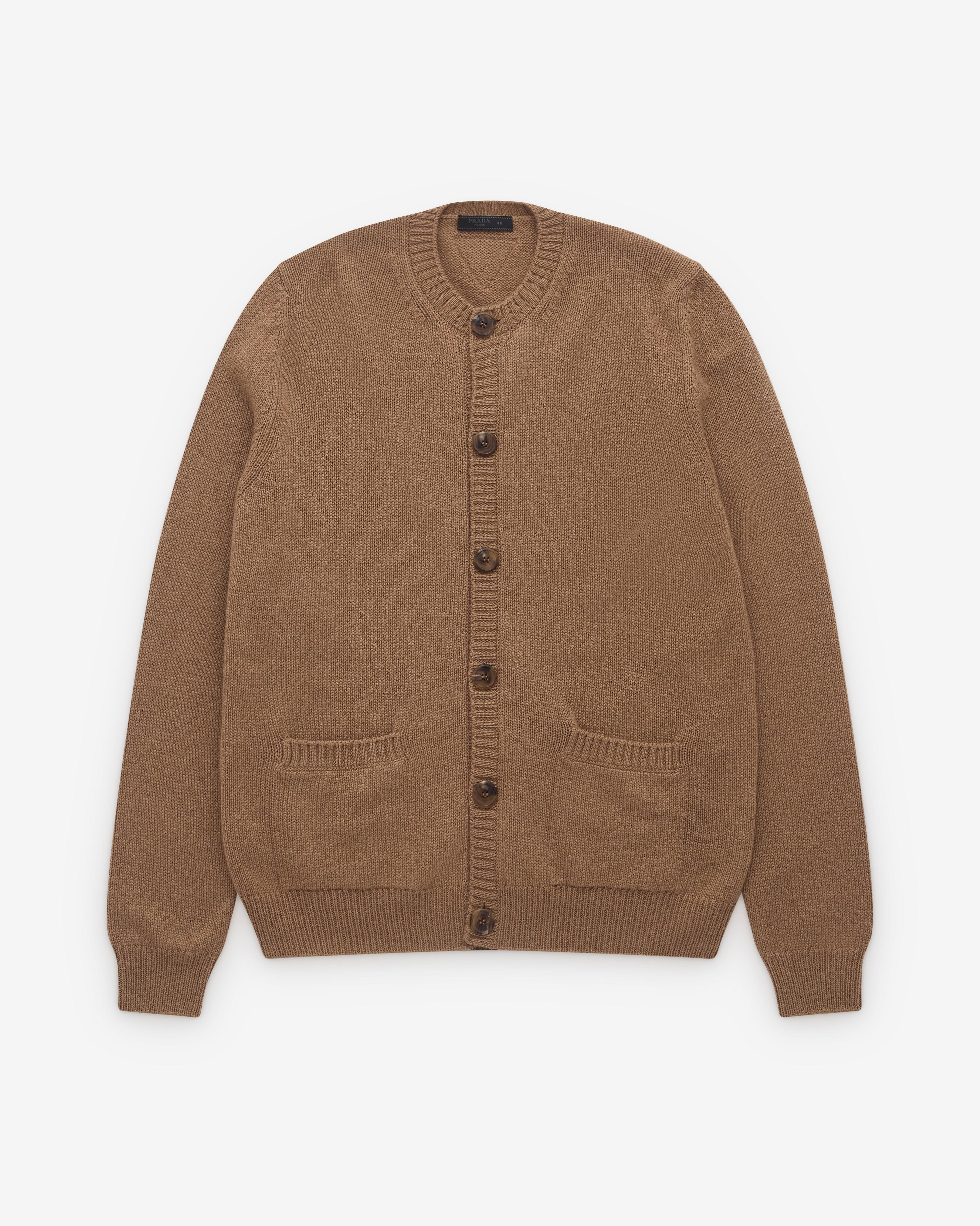Prada - Men’s Wool Cardigan - (Brown) by PRADA