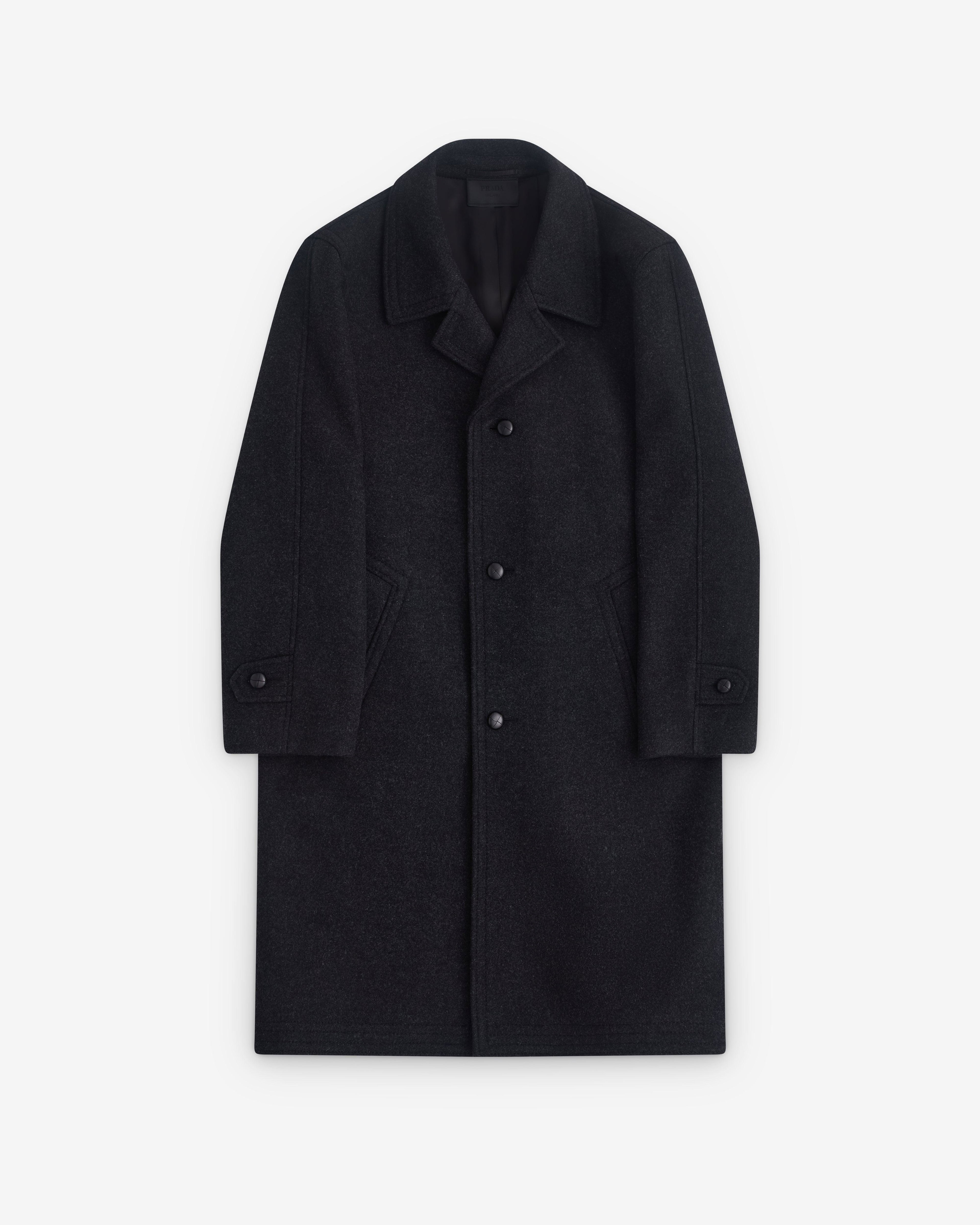 Prada - Men’s Wool Coat - (Anthracite Gray) by PRADA