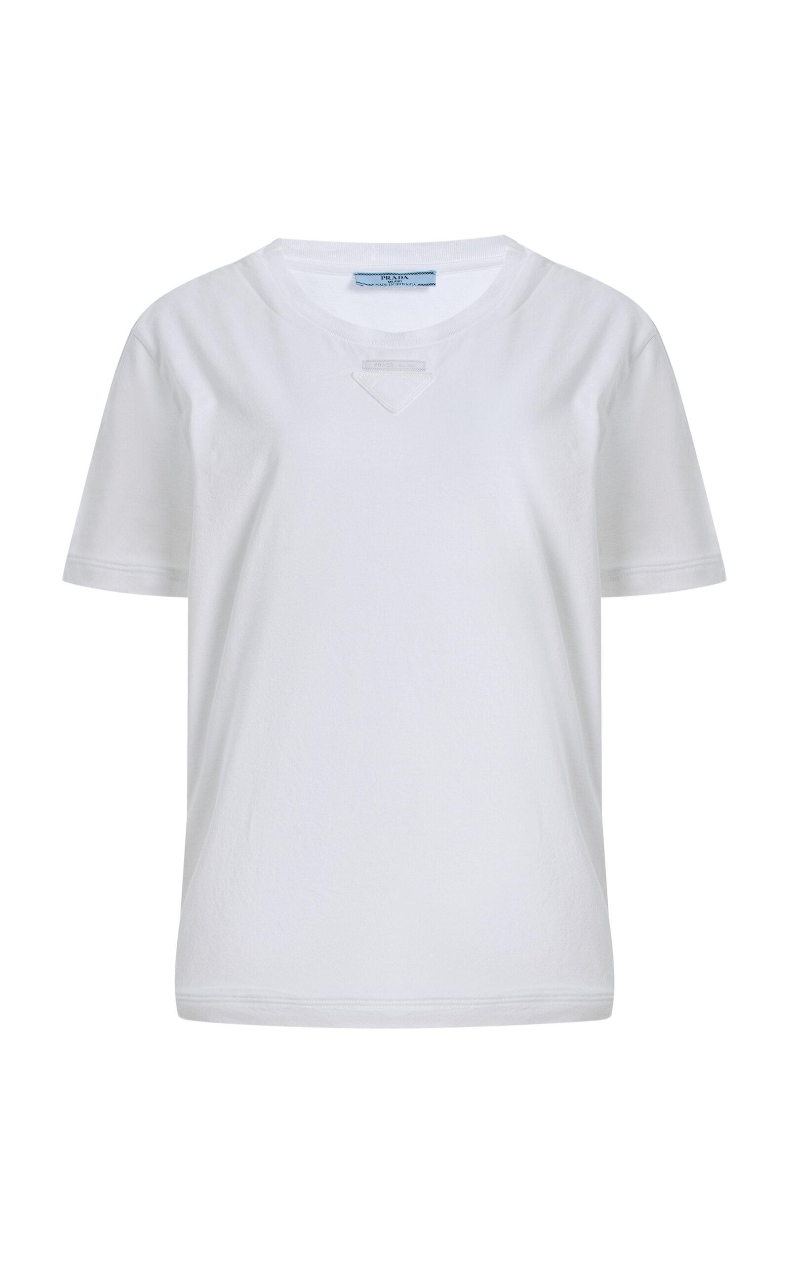 Prada Molded Cotton Jersey T-Shirt - Moda Operandi by PRADA