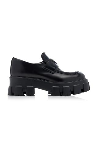 Prada Monolith Leather Loafers - Moda Operandi by PRADA