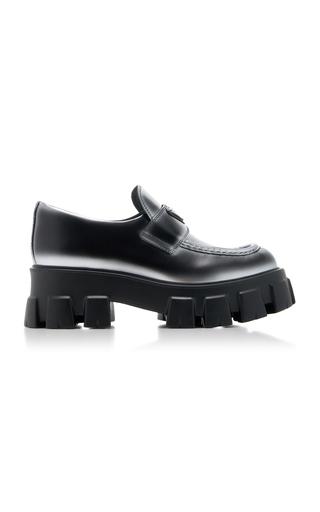 Prada Monolith Leather Loafers - Moda Operandi by PRADA