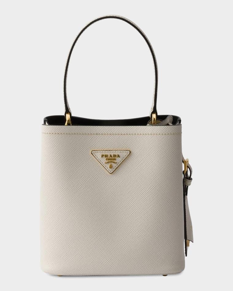 Prada Panier Mini Saffiano Leather Bag by PRADA