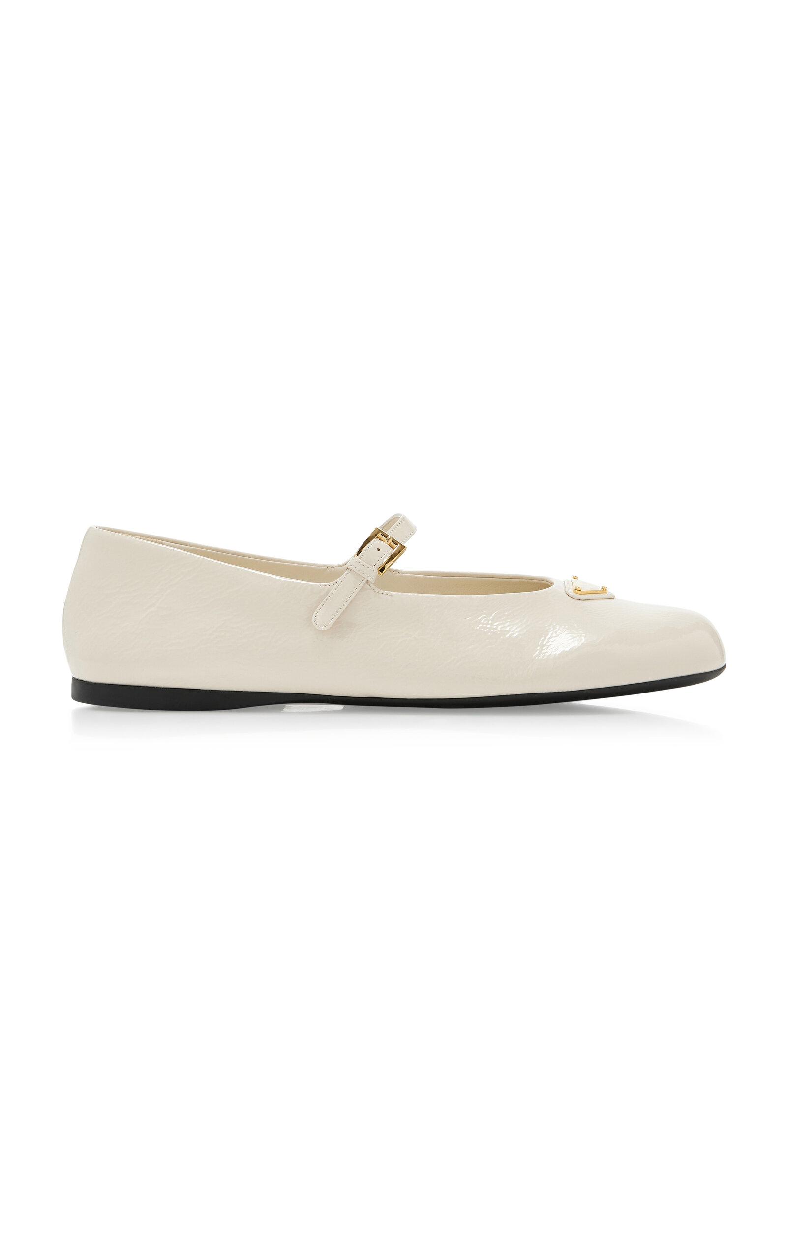 Prada Patent Leather Ballet Flats - Moda Operandi by PRADA