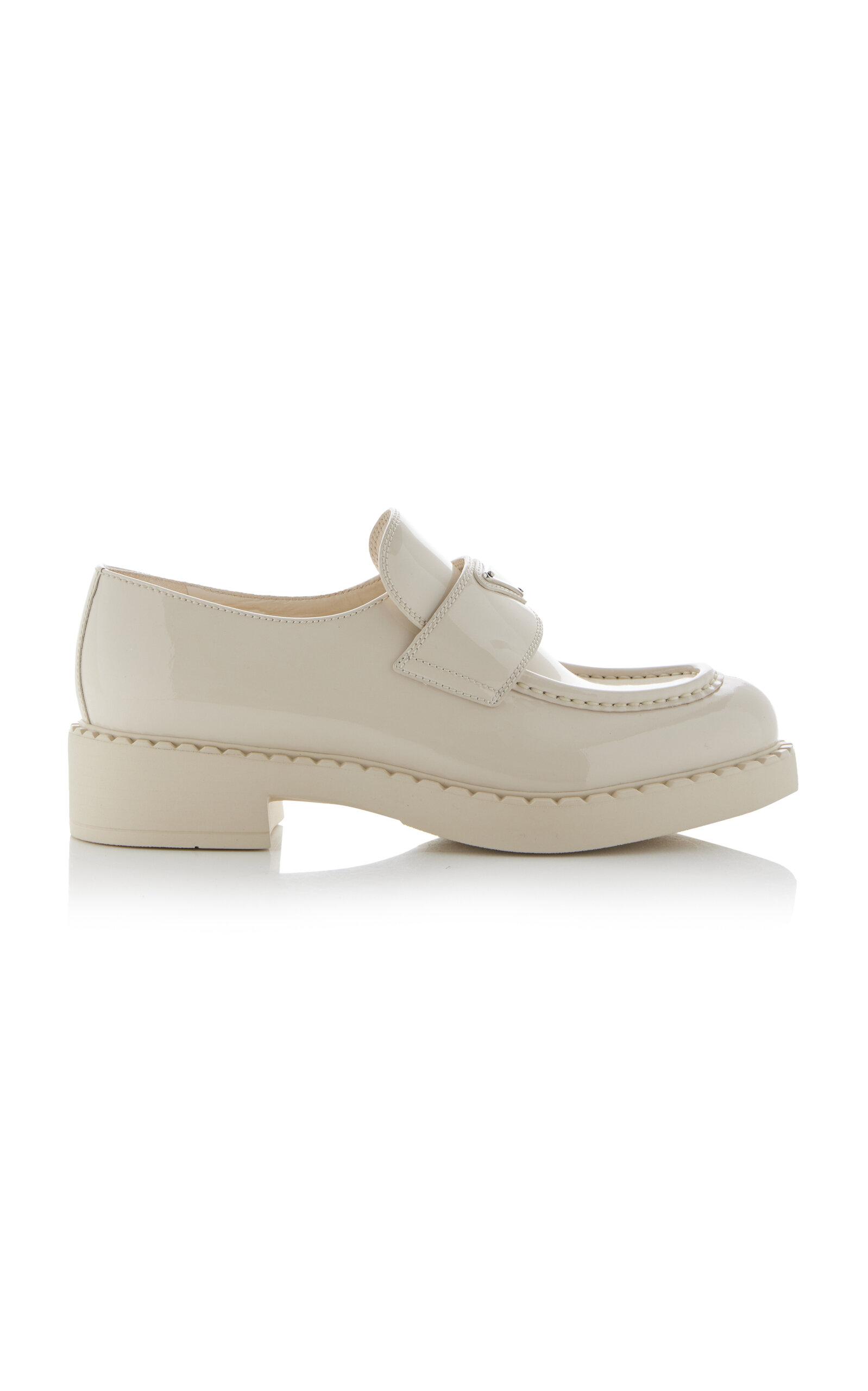 Prada Patent Leather Loafers - Moda Operandi by PRADA