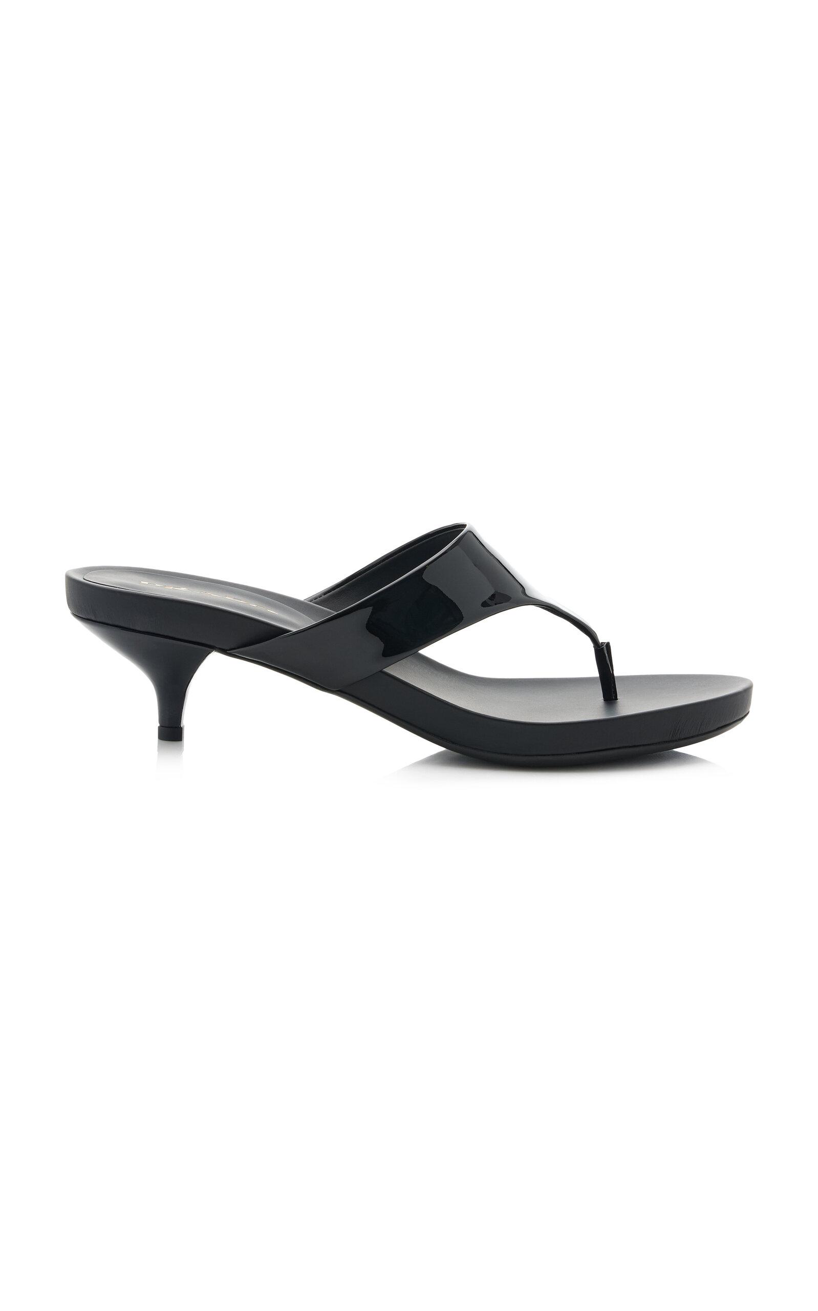 Prada Patent Leather Thong Sandals - Moda Operandi by PRADA