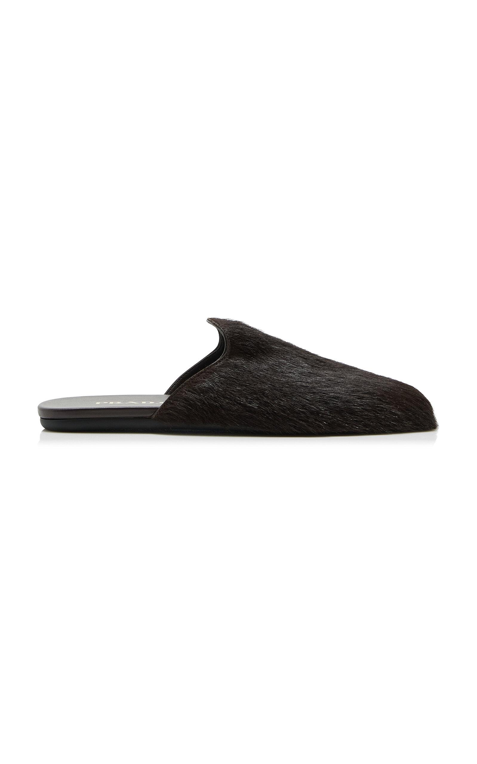 Prada Pony Hair Mules - Moda Operandi by PRADA