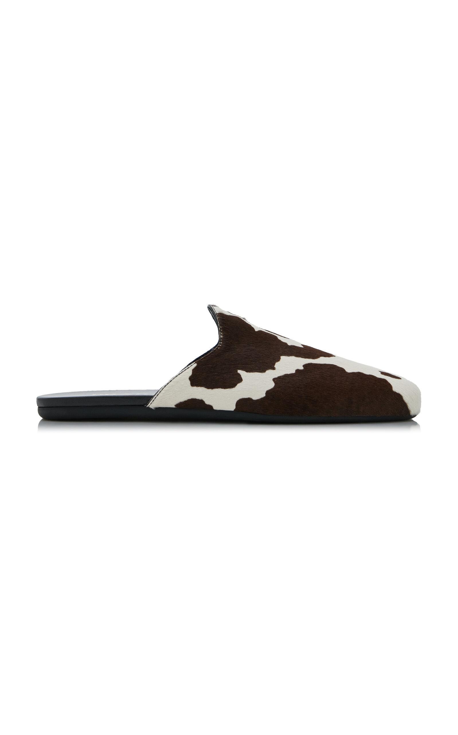 Prada Printed Pony Hair Mules - Moda Operandi by PRADA