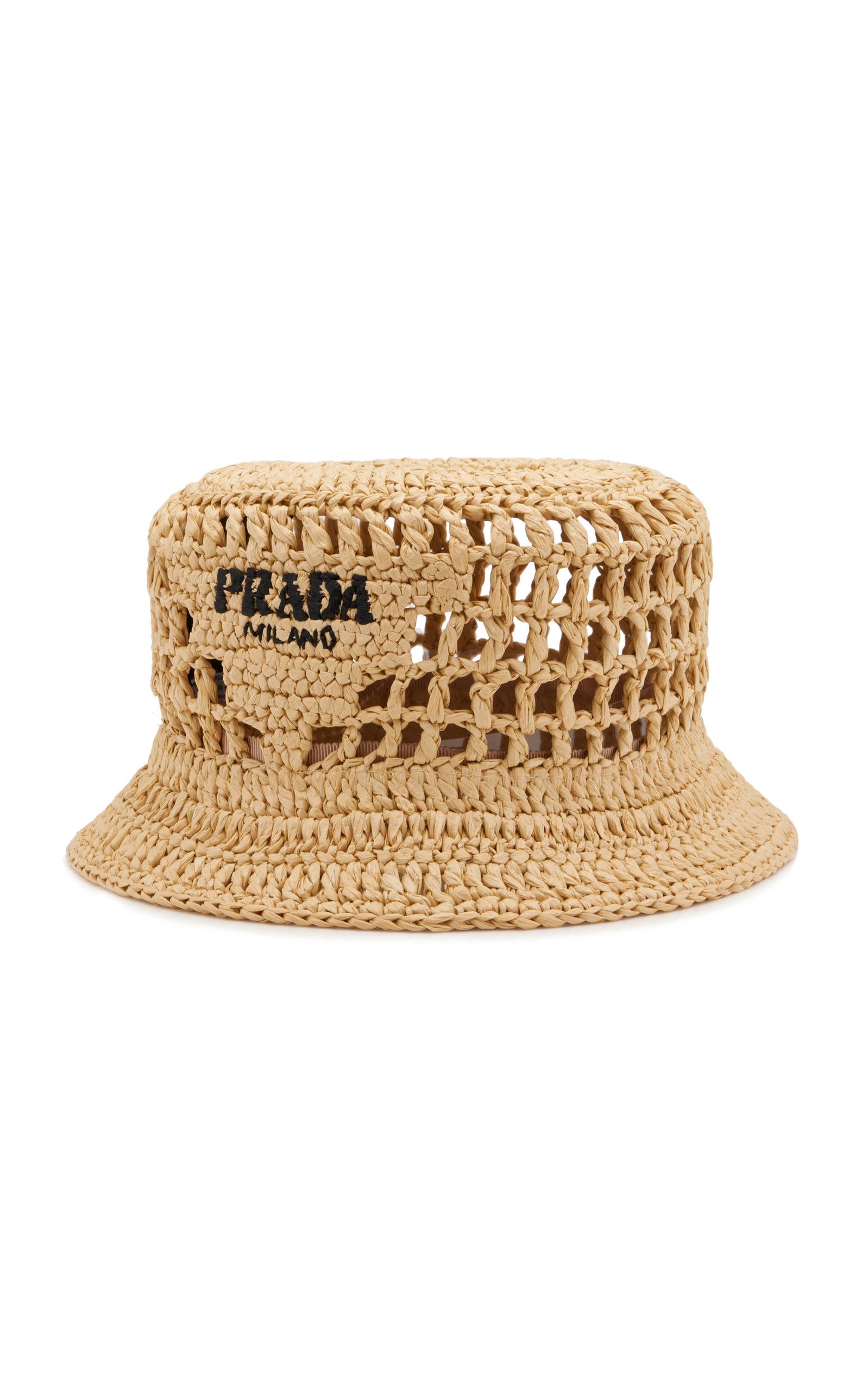 Prada Raffia Bucket Hat - Moda Operandi by PRADA