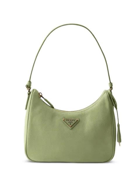 Prada Re-Edition 2005 nubuck and Saffiano-leather mini bag by PRADA