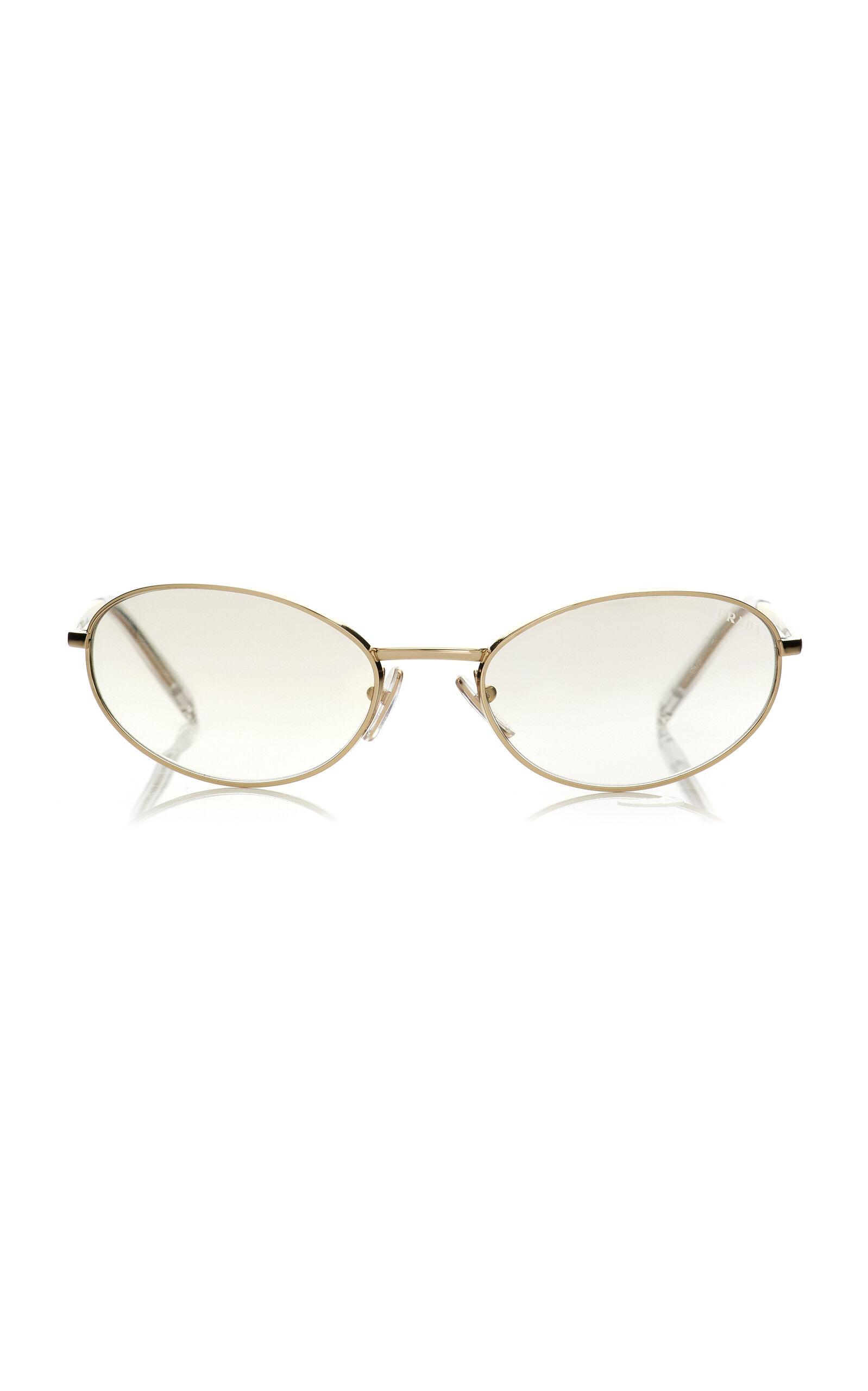 Prada Round-Frame Metal Sunglasses - Moda Operandi by PRADA
