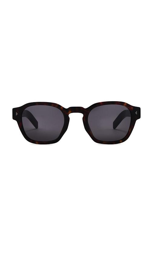 Prada Round Frame Sunglasses in Brown Tortoise in Brown by PRADA