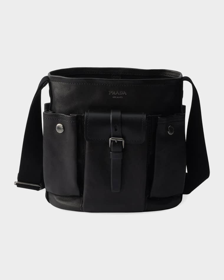 Prada Route Leather Mini-Bucket Bag by PRADA