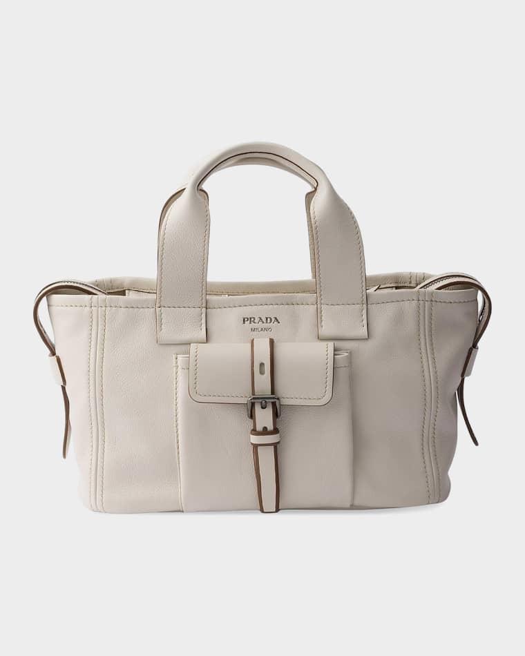 Prada Route Medium Leather Tote Bag by PRADA