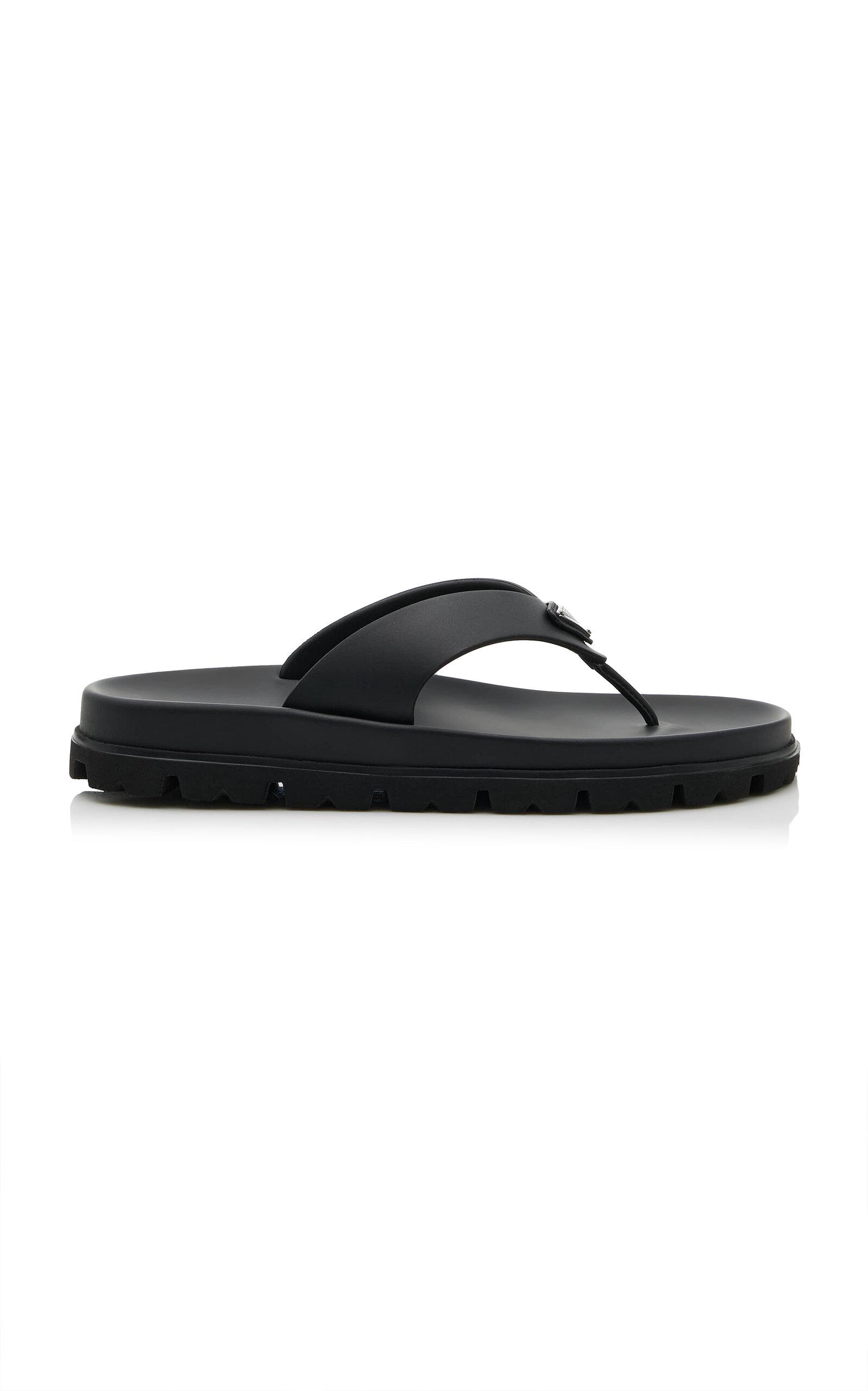 Prada Rubber Thong Sandals - Moda Operandi by PRADA