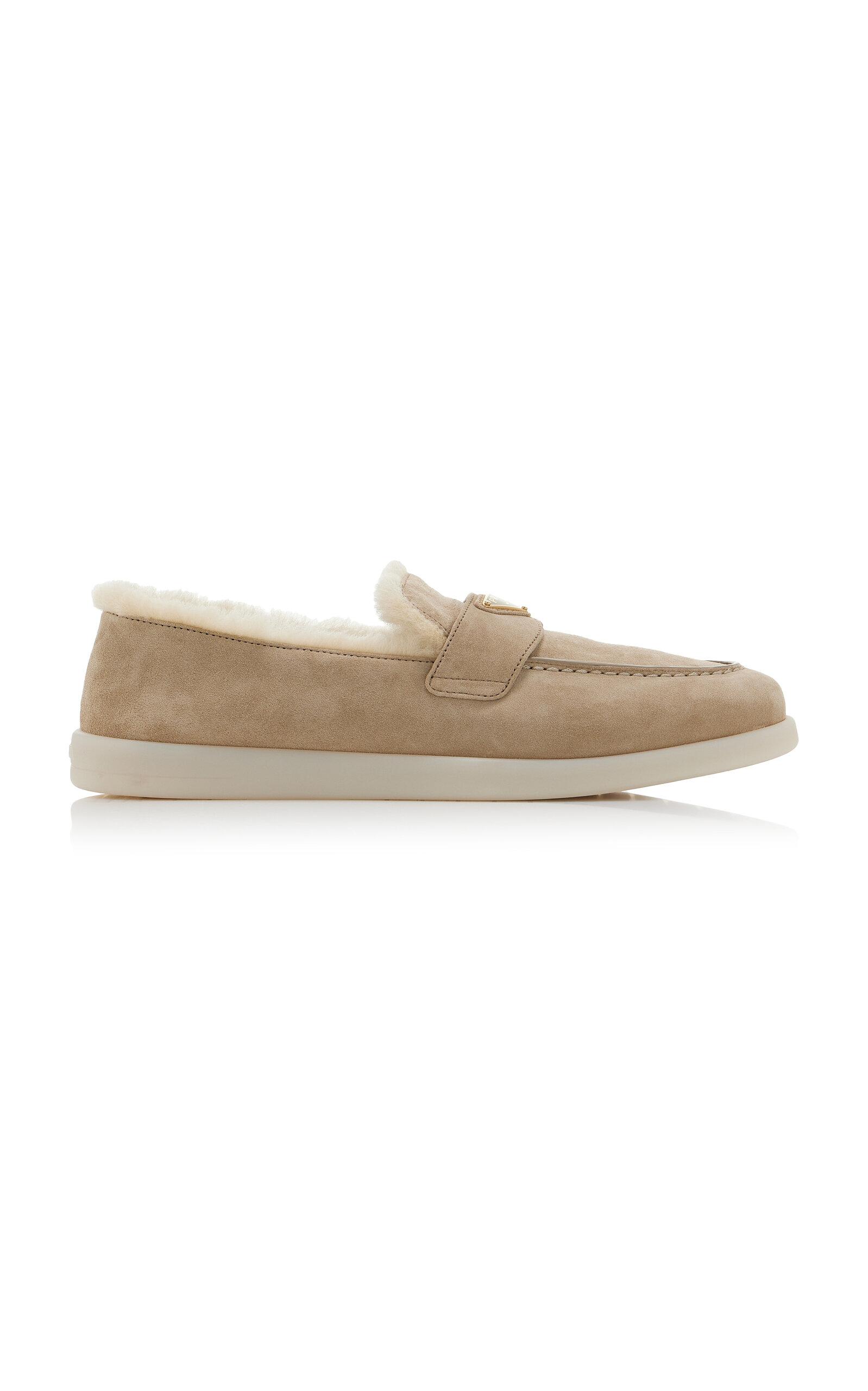 Prada Saint Tropez Shearling Loafers - Moda Operandi by PRADA