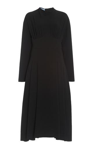 Prada Satin Sable Midi Dress - Moda Operandi by PRADA