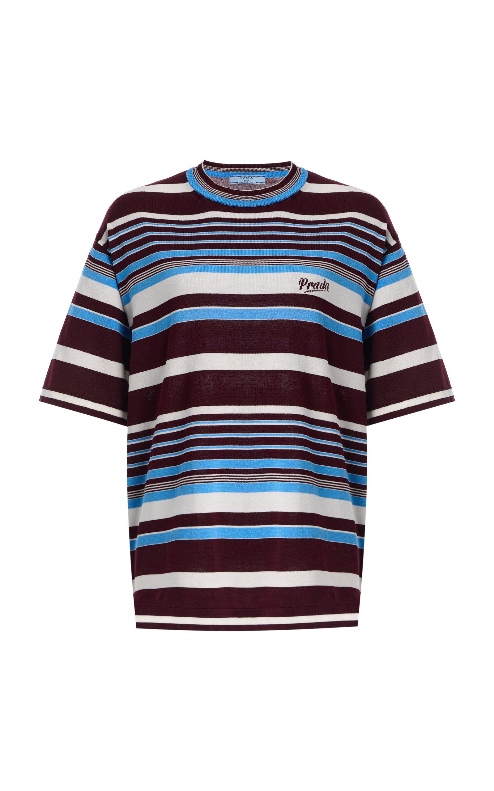 Prada Striped Cotton T-Shirt - Moda Operandi by PRADA