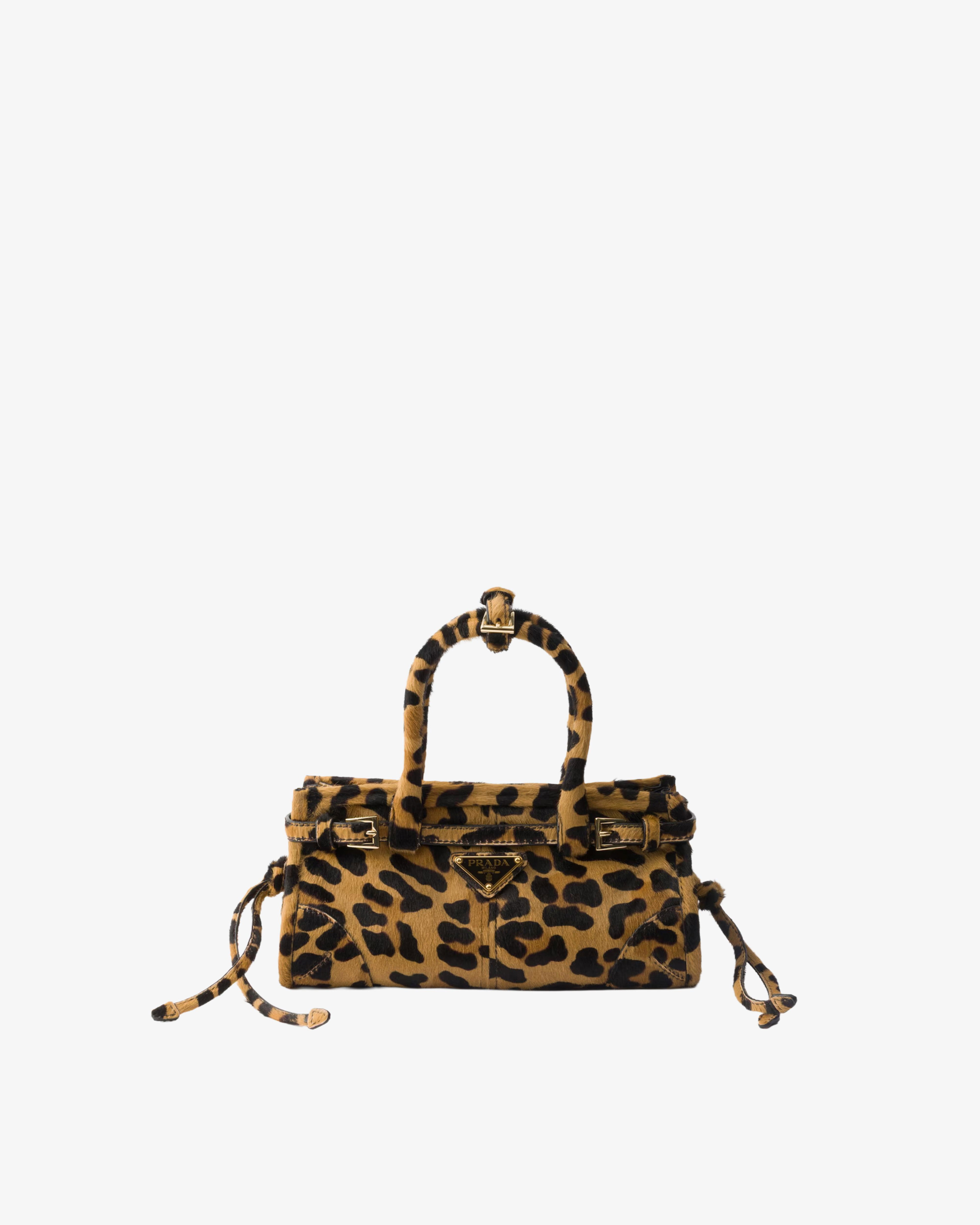 Prada - Women's Bonnie Mini Printed Leather Handbag - (Animal Print) by PRADA