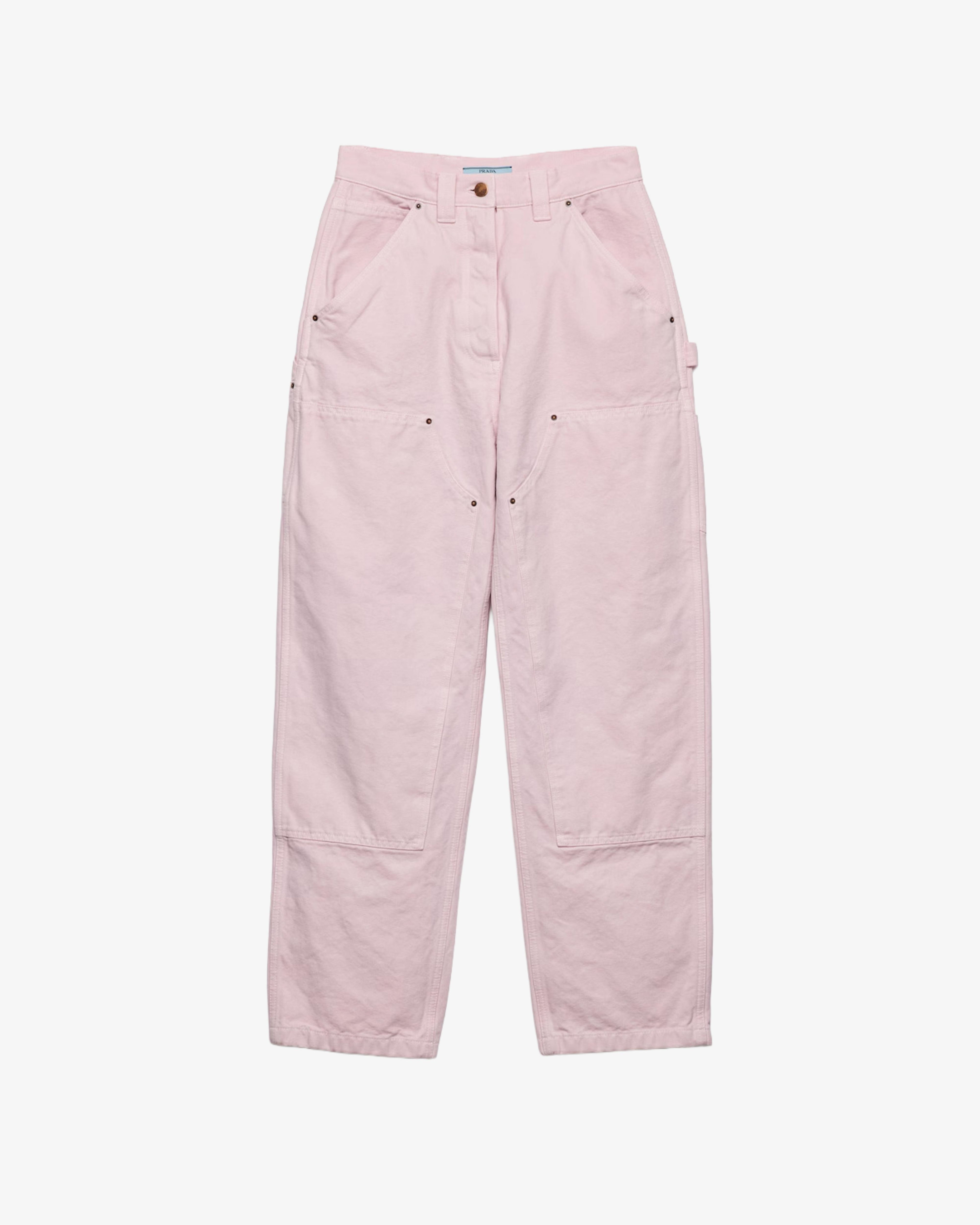 Prada - Women's Canvas Old Pants - (Pink) by PRADA