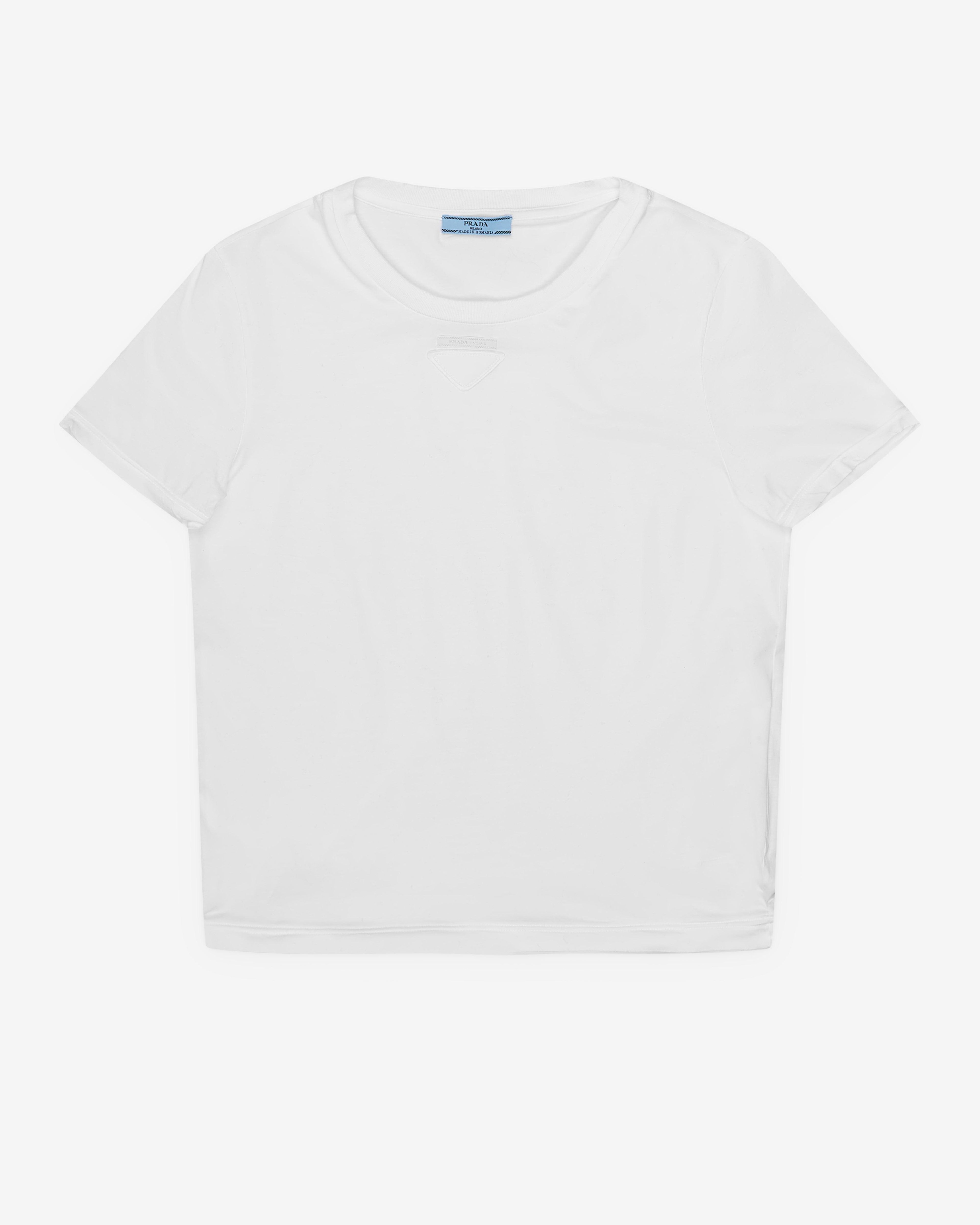 Prada - Women's Cotton Jersey T-Shirt - (White) by PRADA