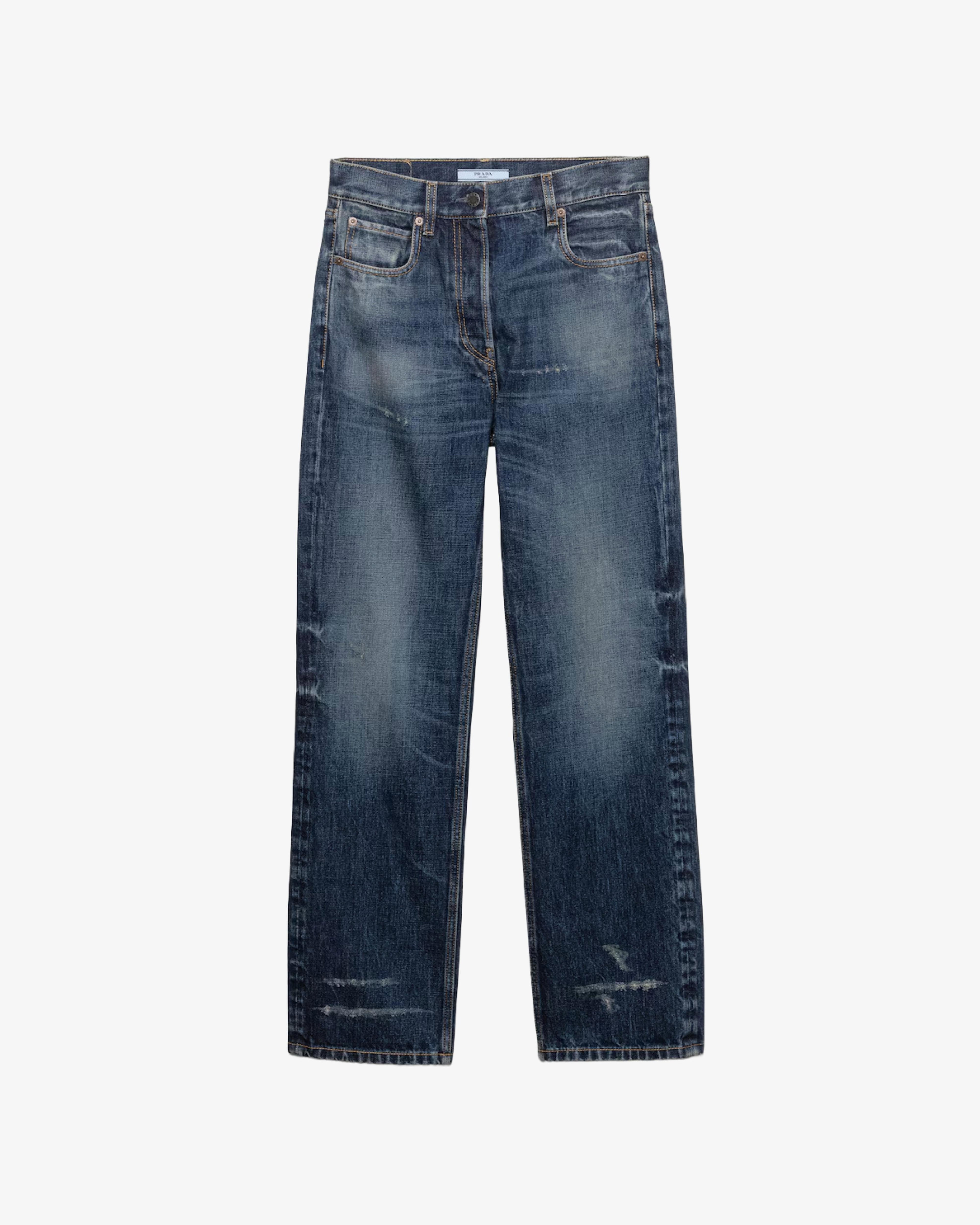 Prada - Women's Denim Washed Jeans - (Denim) by PRADA