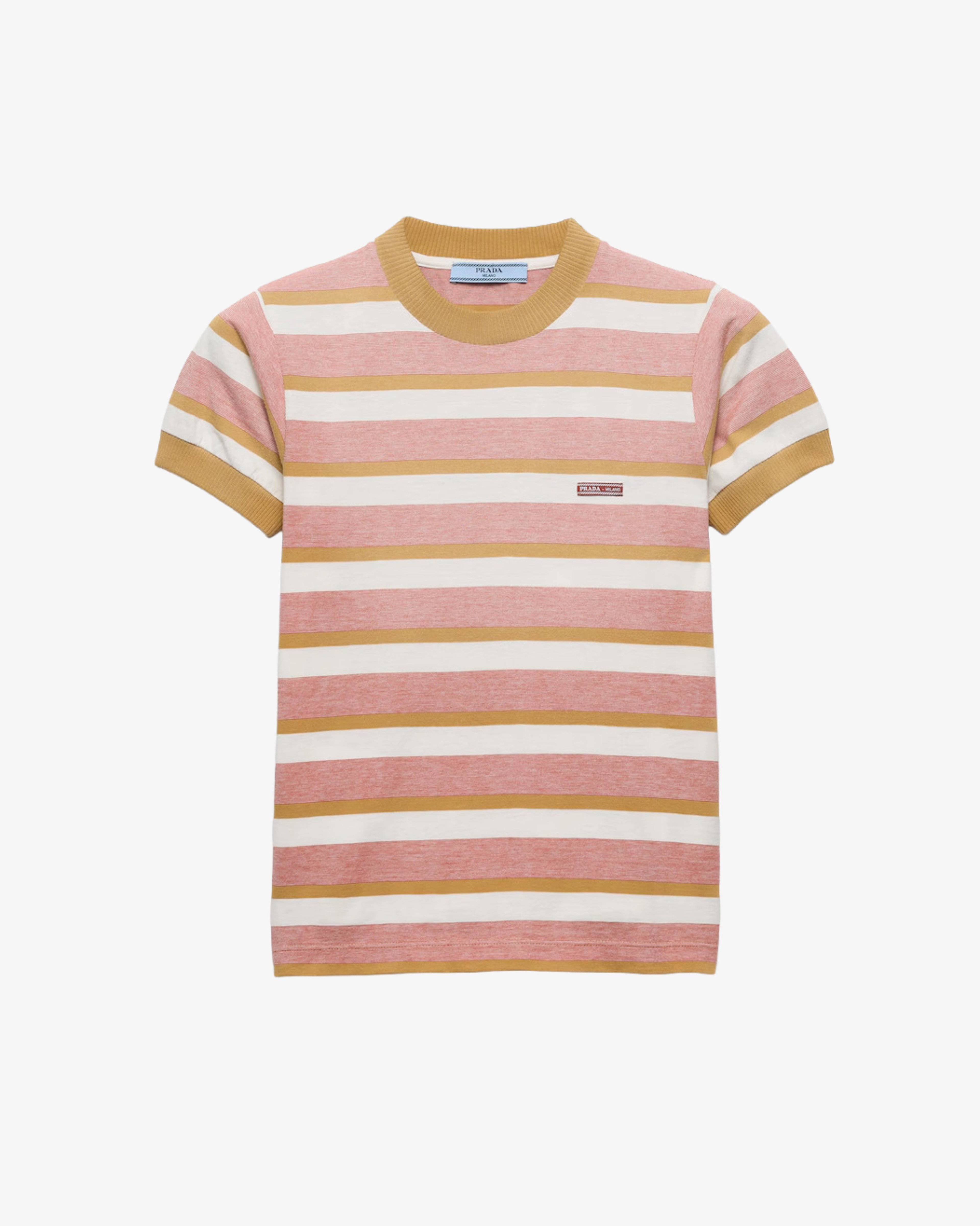 Prada - Women's Jersey Baiadera Old T-Shirt - (Orange) by PRADA