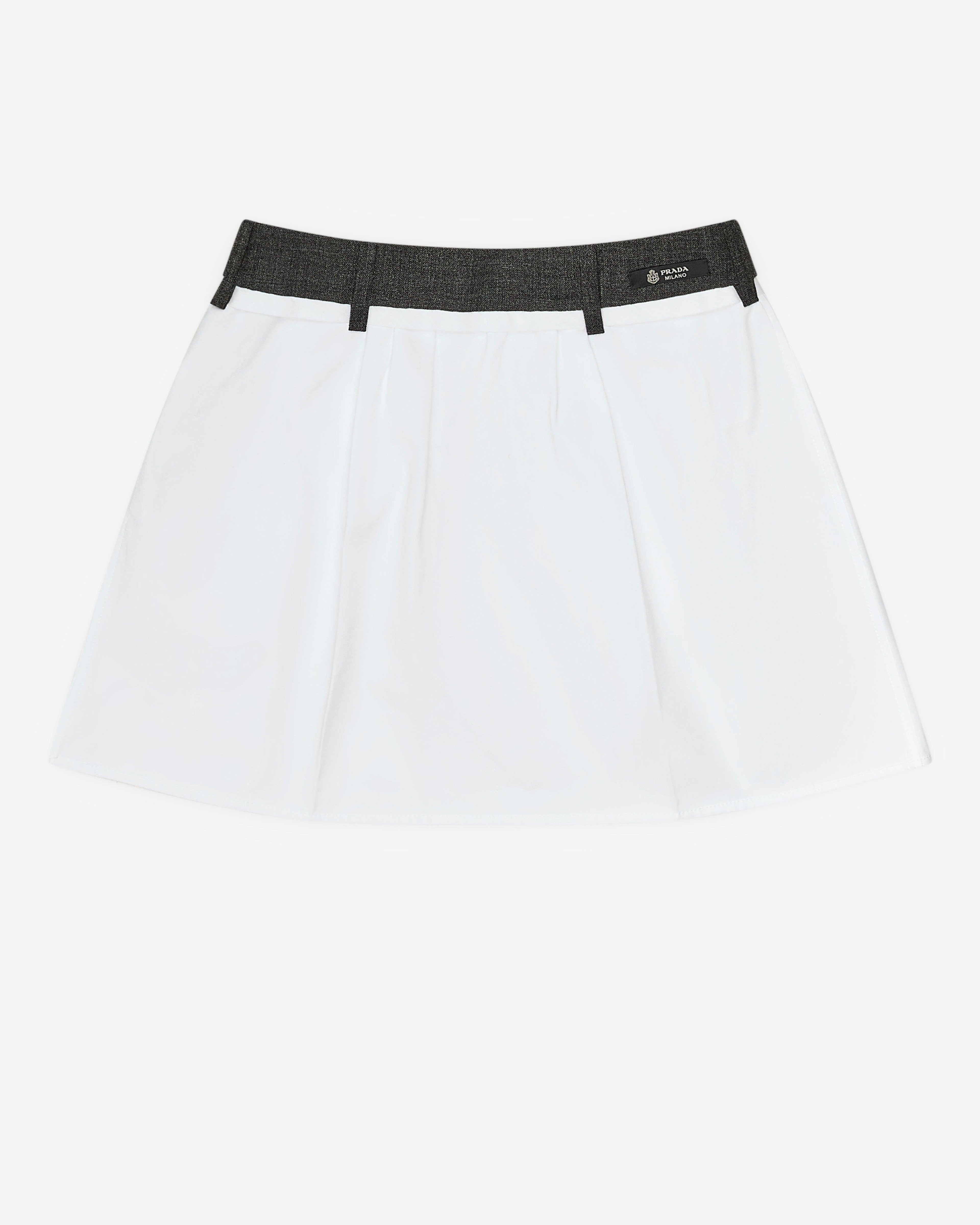 Prada - Women's Mini Skirt - (White) by PRADA