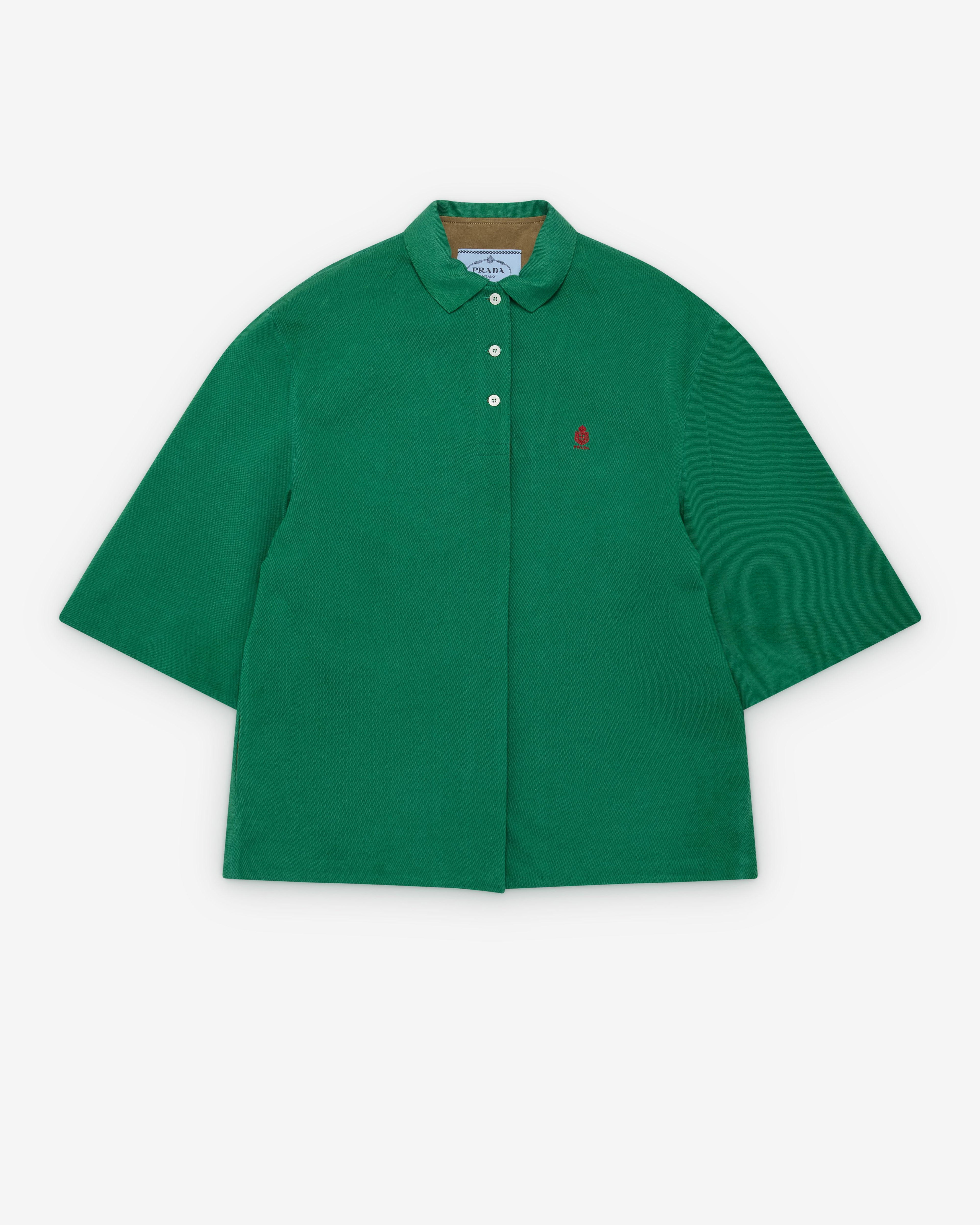 Prada - Women's Old Piqué Blouson - (Green) by PRADA