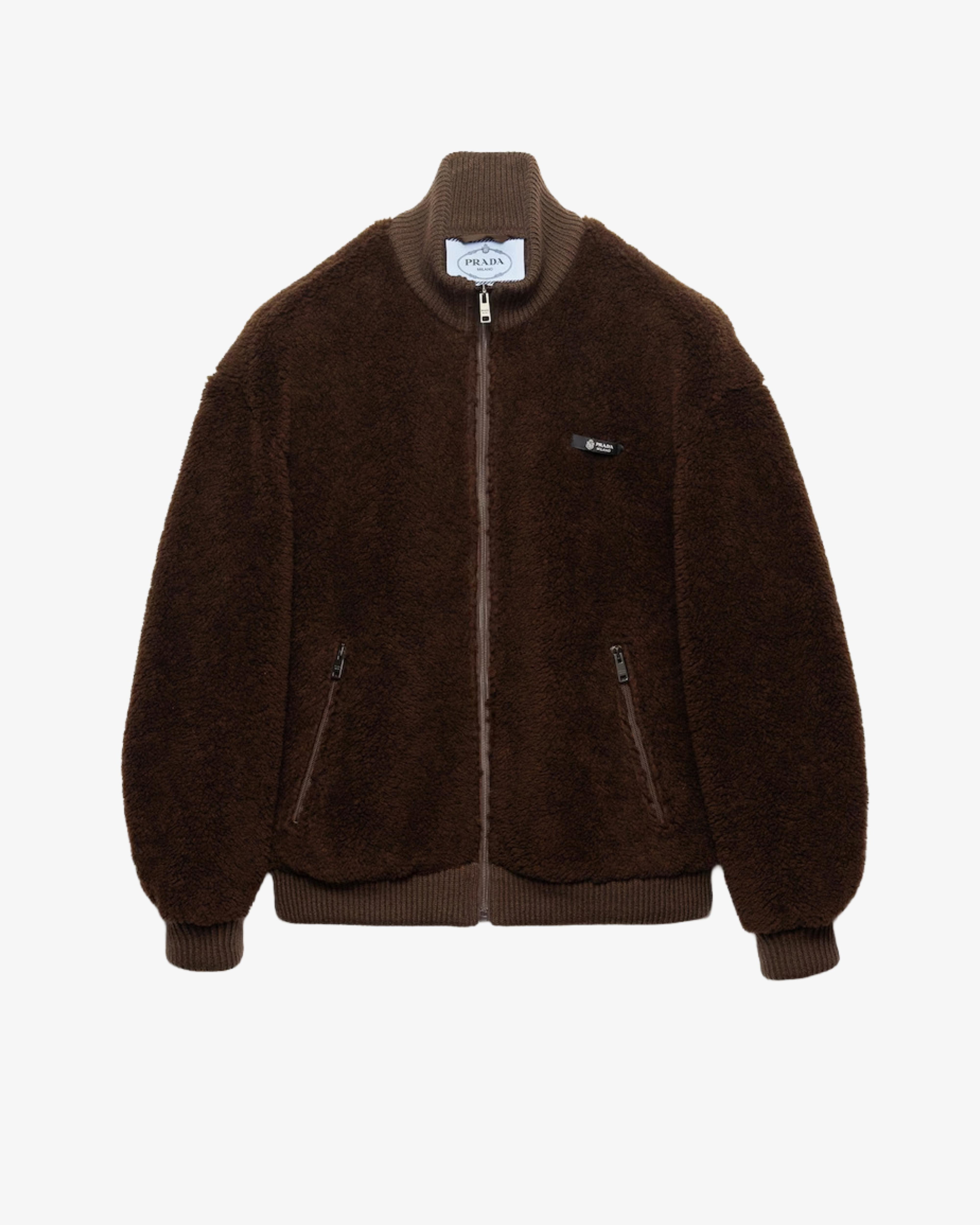 Prada - Women's Outerwear Jacket Pile - (Brown) by PRADA