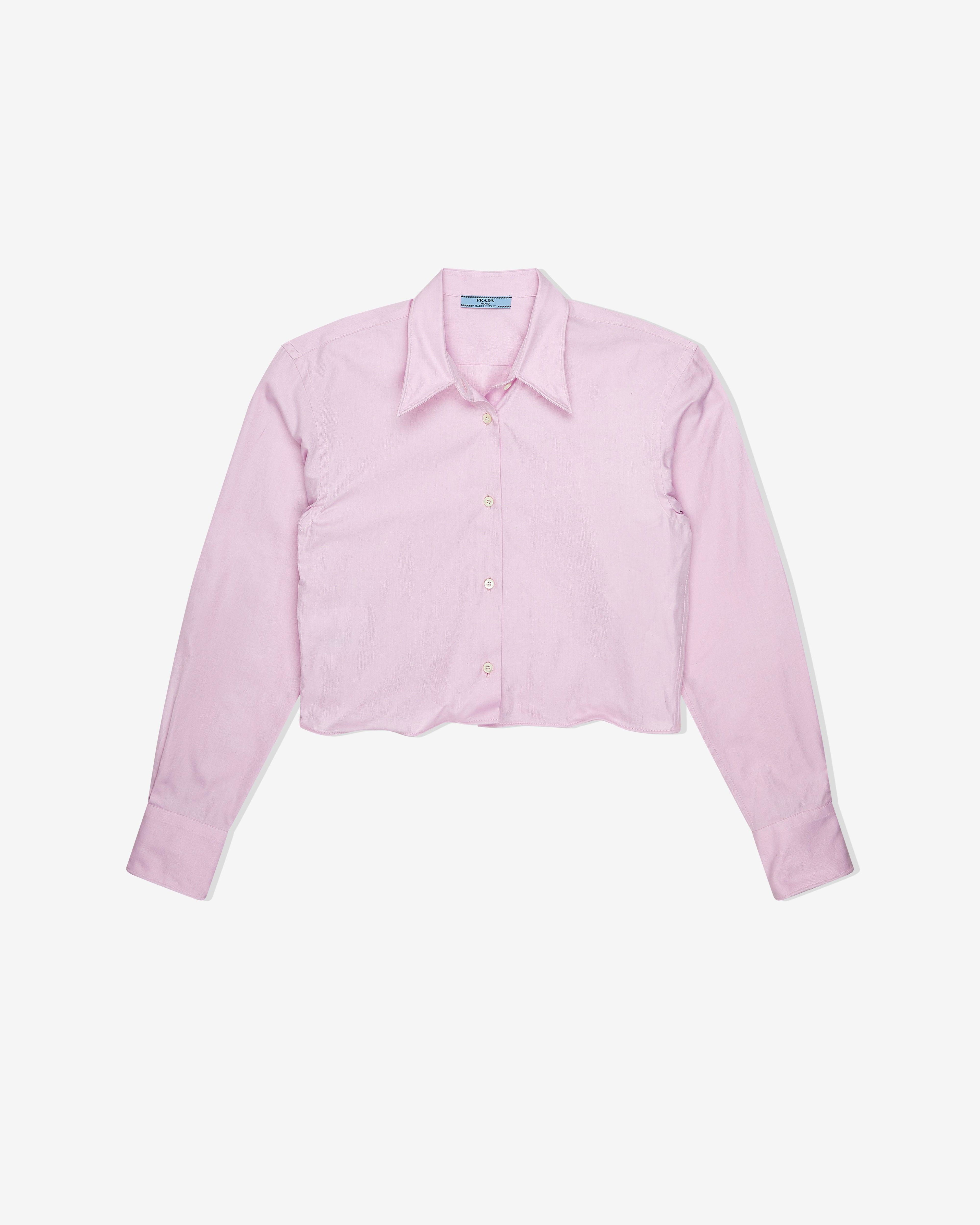Prada - Women's Oxford Cotton Shirt - (Alabaster Pink) by PRADA