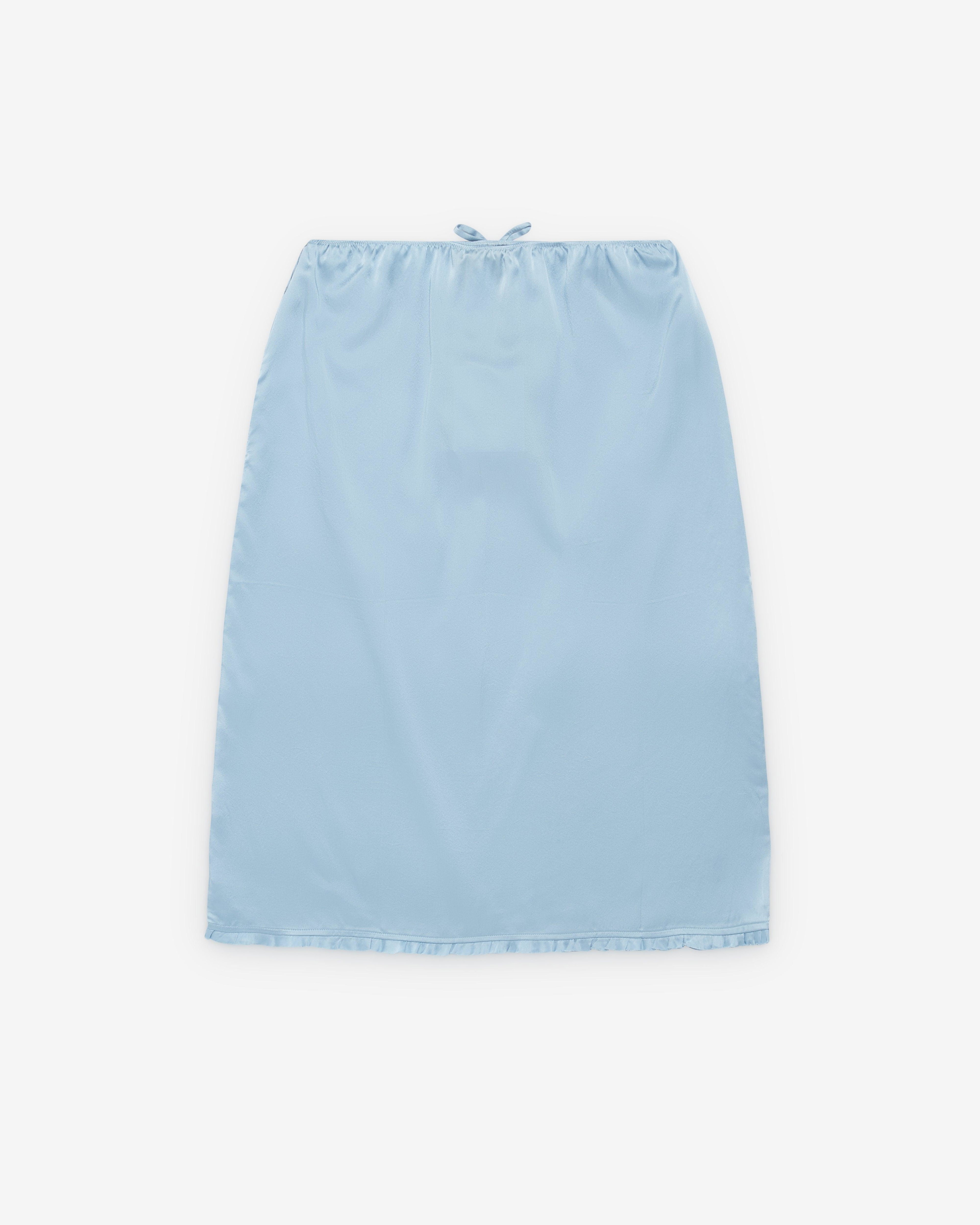 Prada - Women's Prada Drawstring Trim Slip - (Blue) by PRADA
