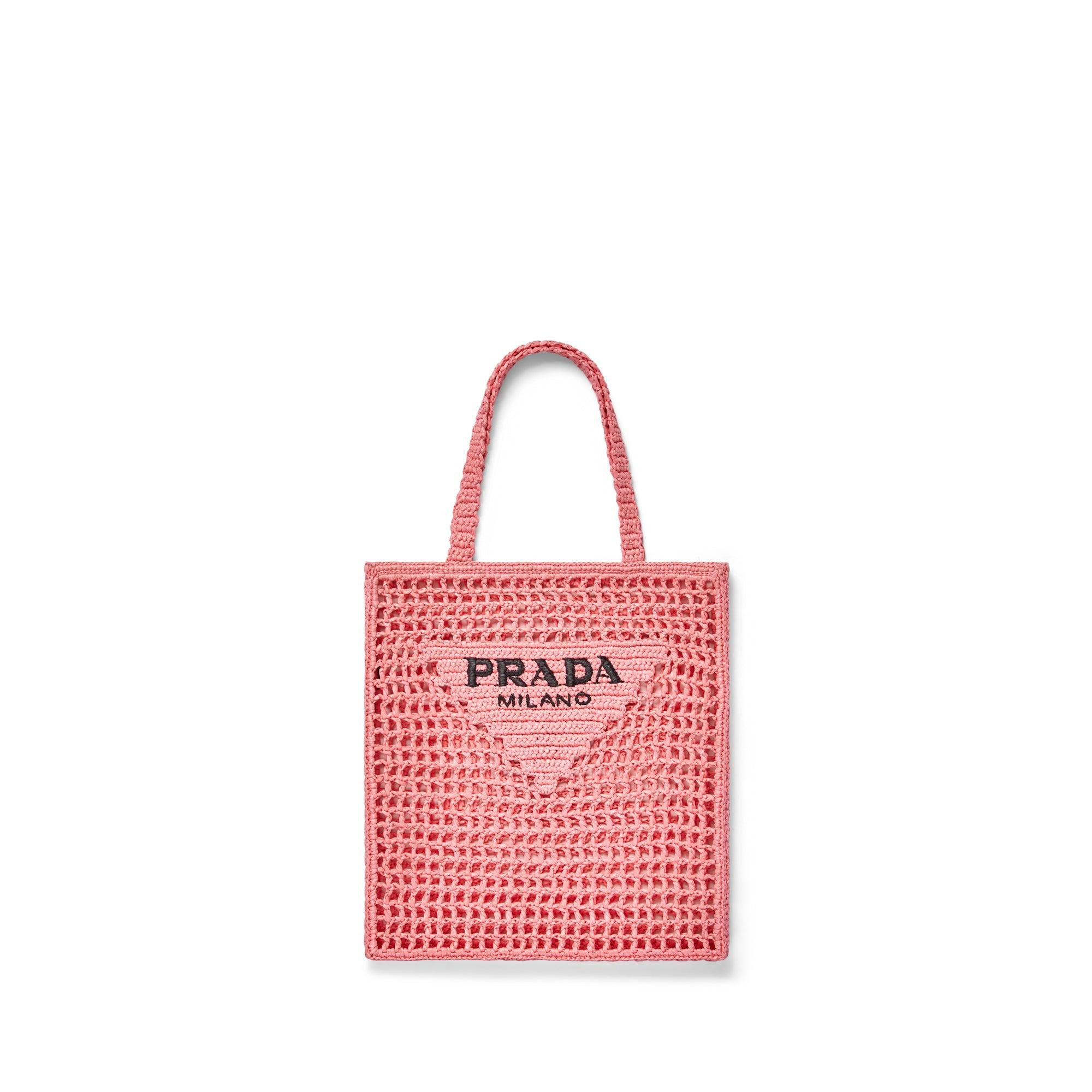Prada - Women’s Raffia Tote Bag - (Petal) by PRADA