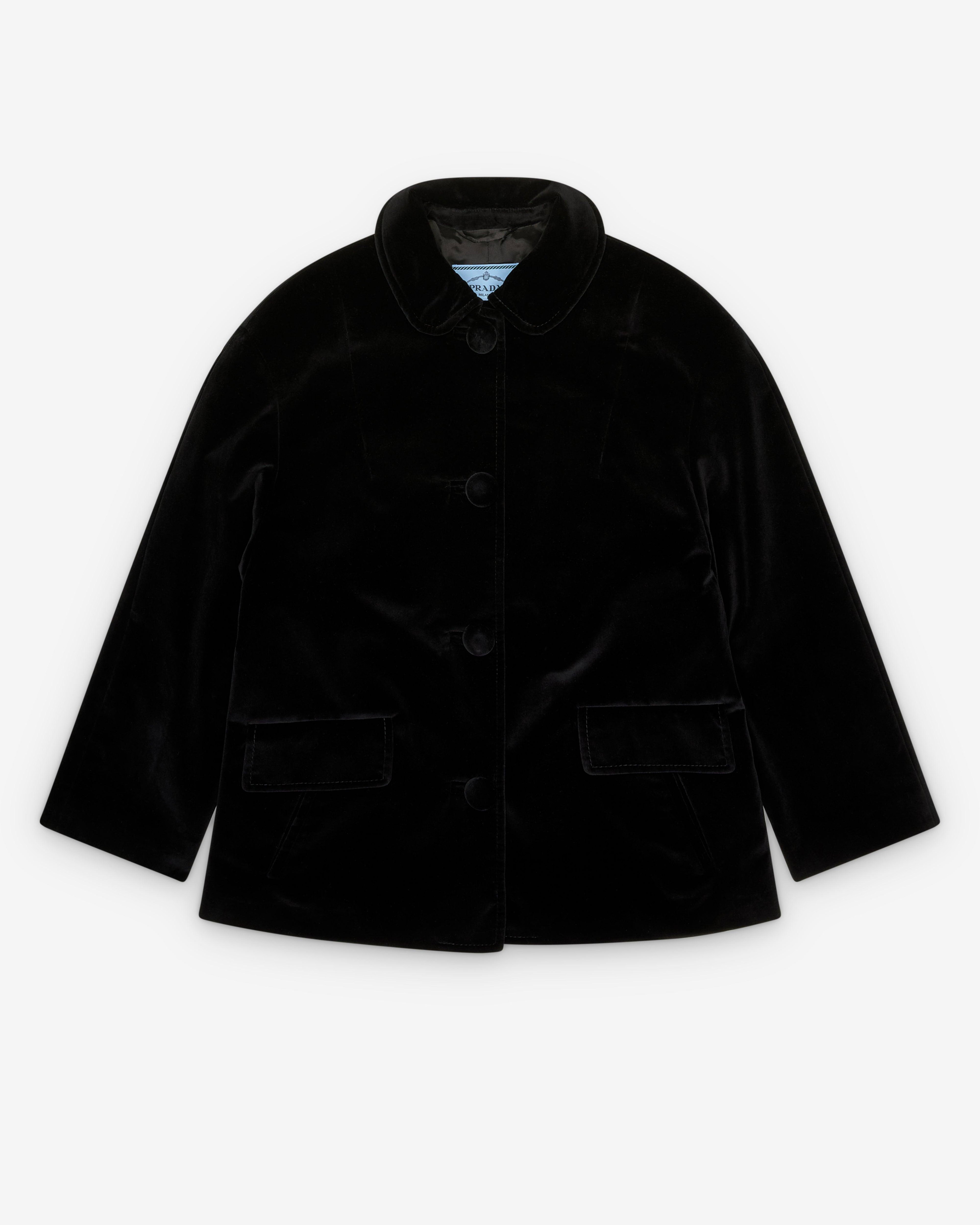 Prada - Women's Single-Breasted Caban Jacket - (Black) by PRADA