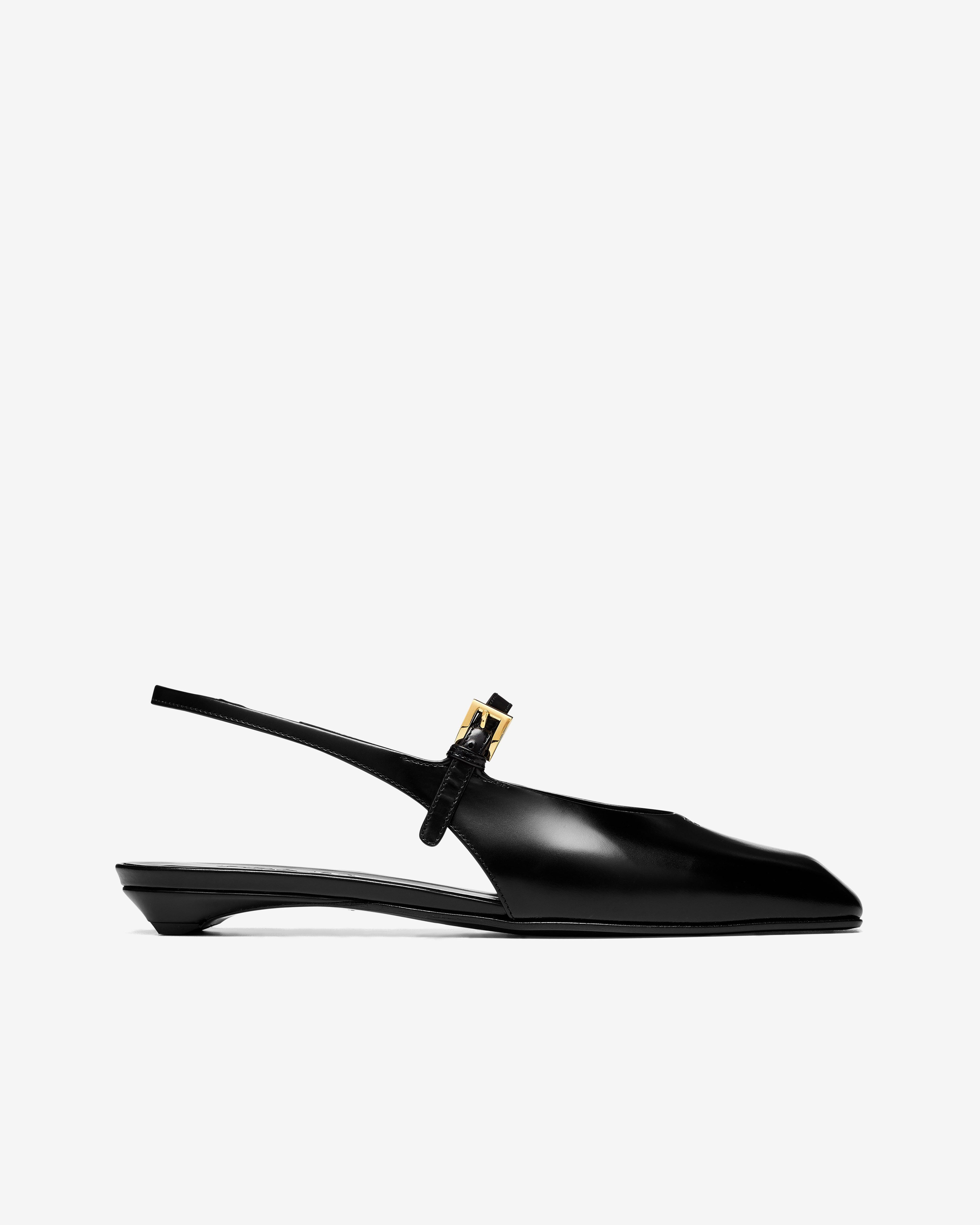 Prada - Women's Slingback Flat - (Black) by PRADA