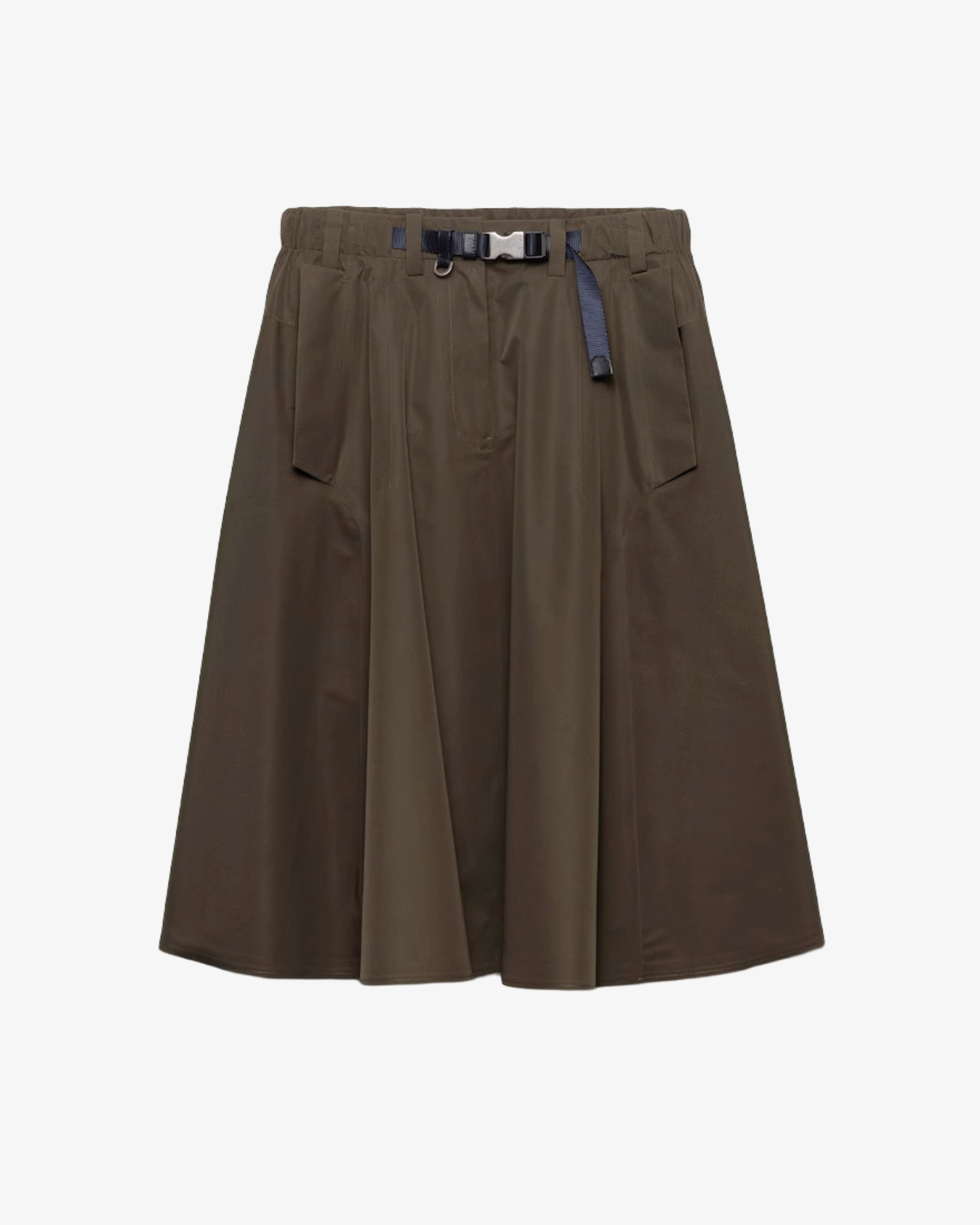 Prada - Women's Tela Tecnica Skirt - (Brown) by PRADA