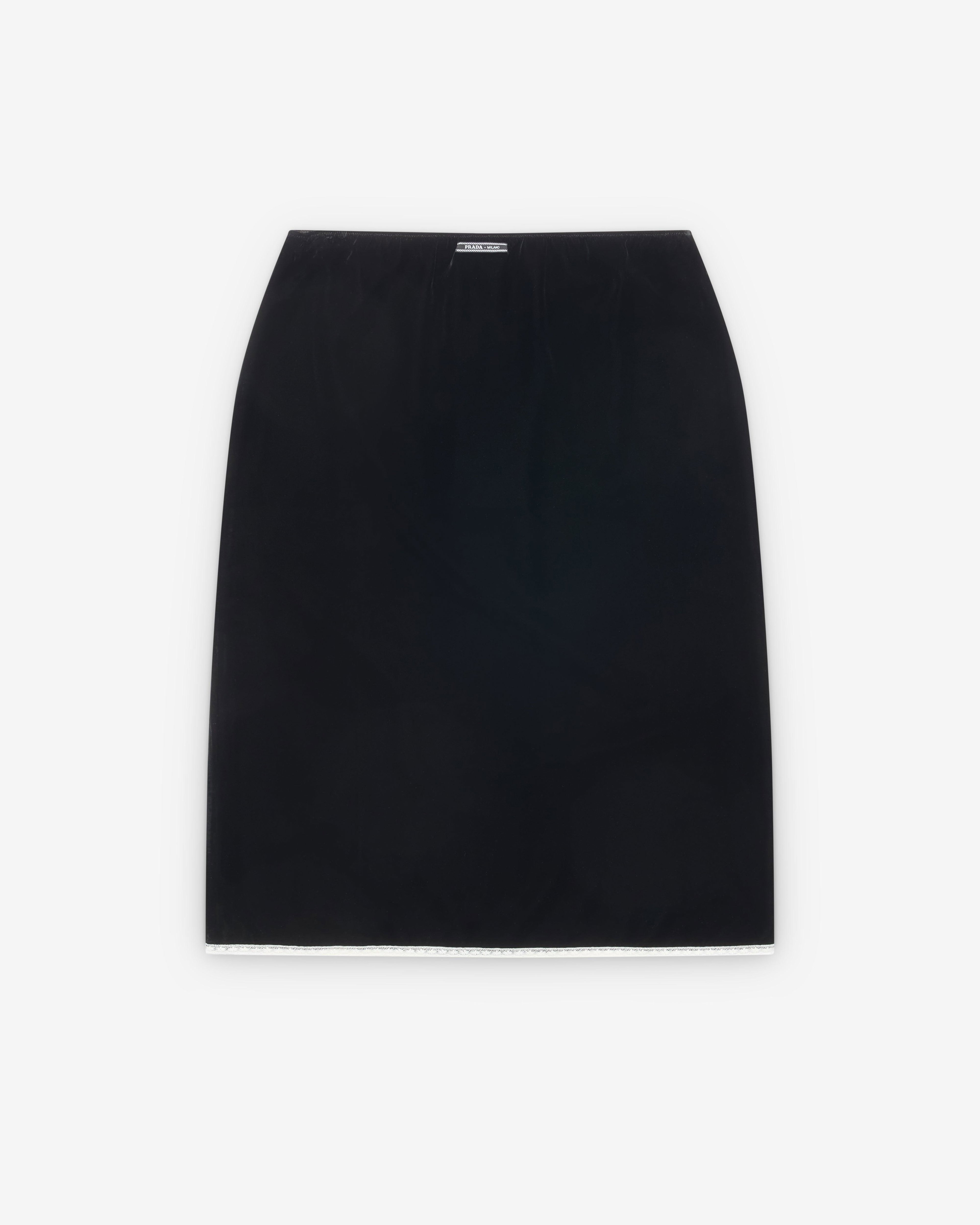 Prada - Women's Velvet Underskirt - (Black) by PRADA