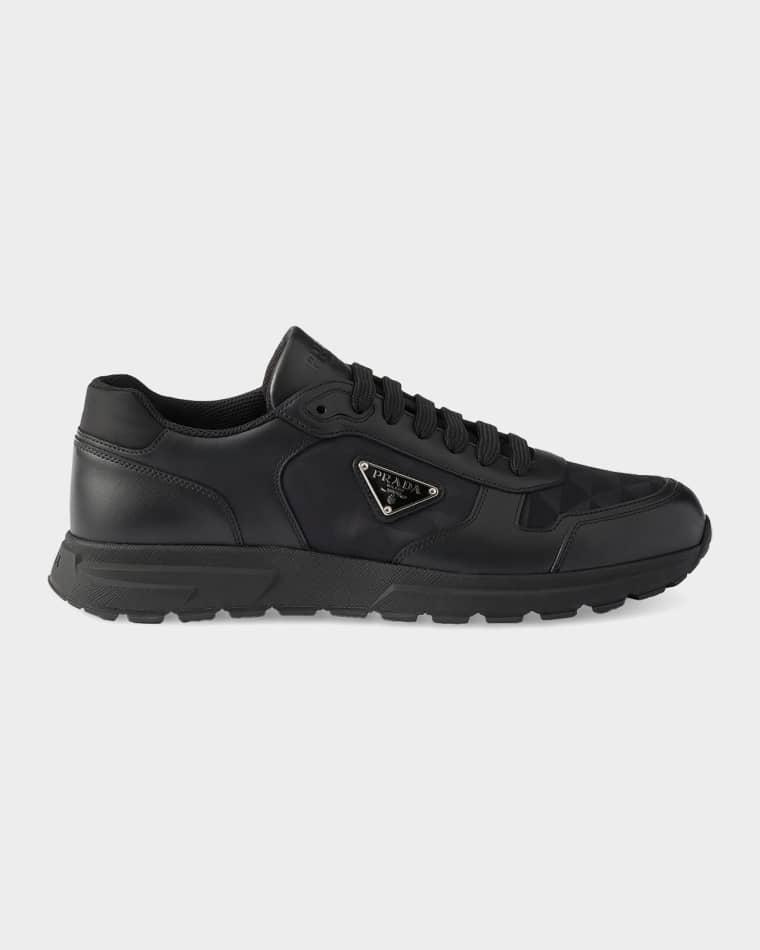 Prax 2.0 Re-Nylon & Leather Low-Top Sneakers by PRADA
