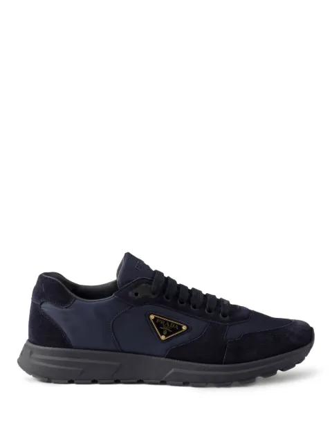 Prax 2.0 Re-Nylon suede-panelled sneakers by PRADA