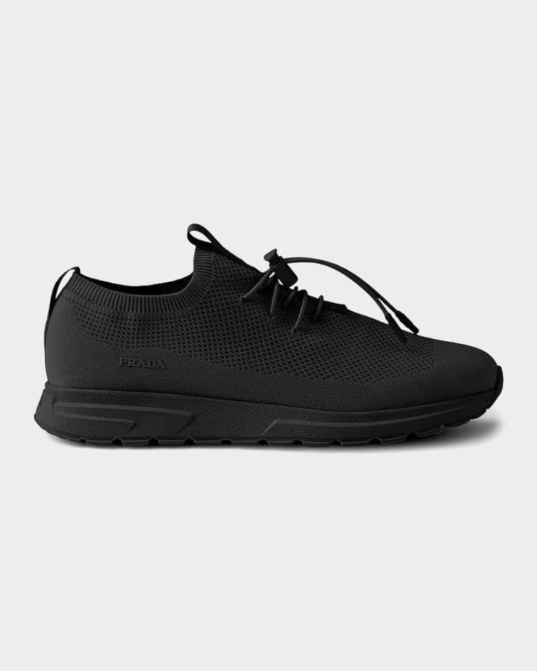 Prax Stretch Knit Sneakers by PRADA